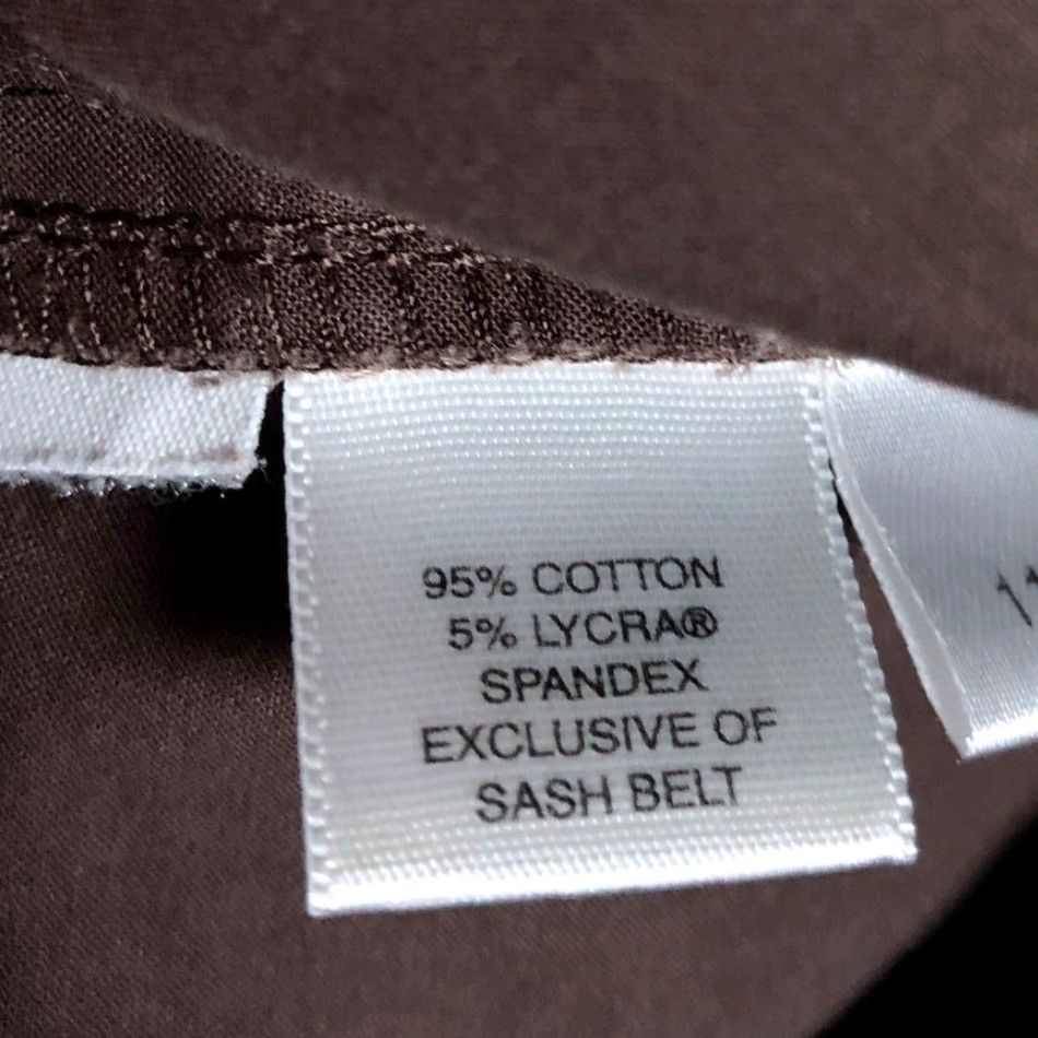 Ann Taylor VINTAGE Ann Taylor LOFT Womens Pants Brown Chino Mid Rise Straight Ankle Stretch 6 Size 28" / US 6 / IT 42 - 6 Thumbnail