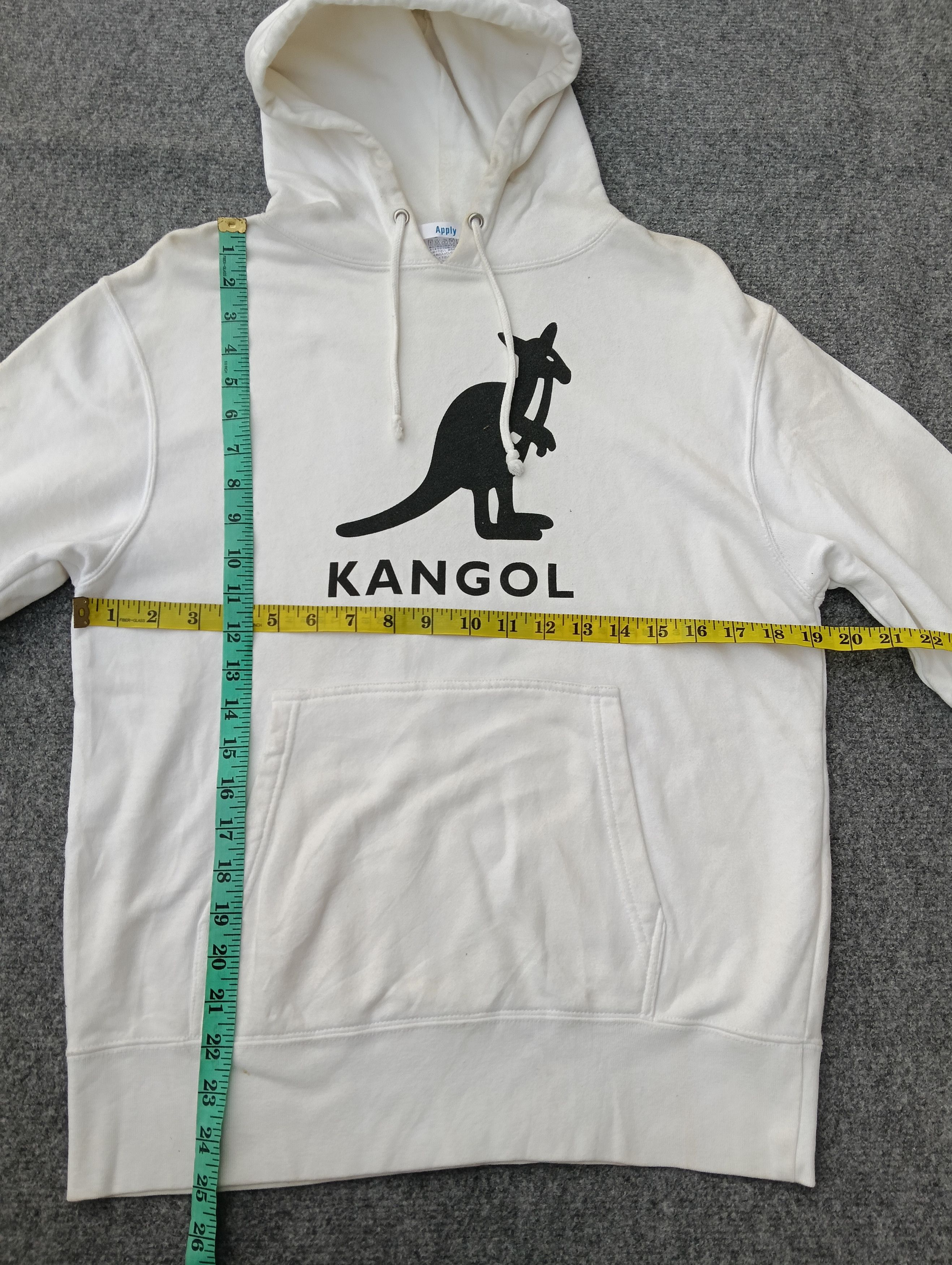 Kangol White Kangol Hoodie – Iconic Center Logo. Size US L / EU 52-54 / 3 - 2 Thumbnail