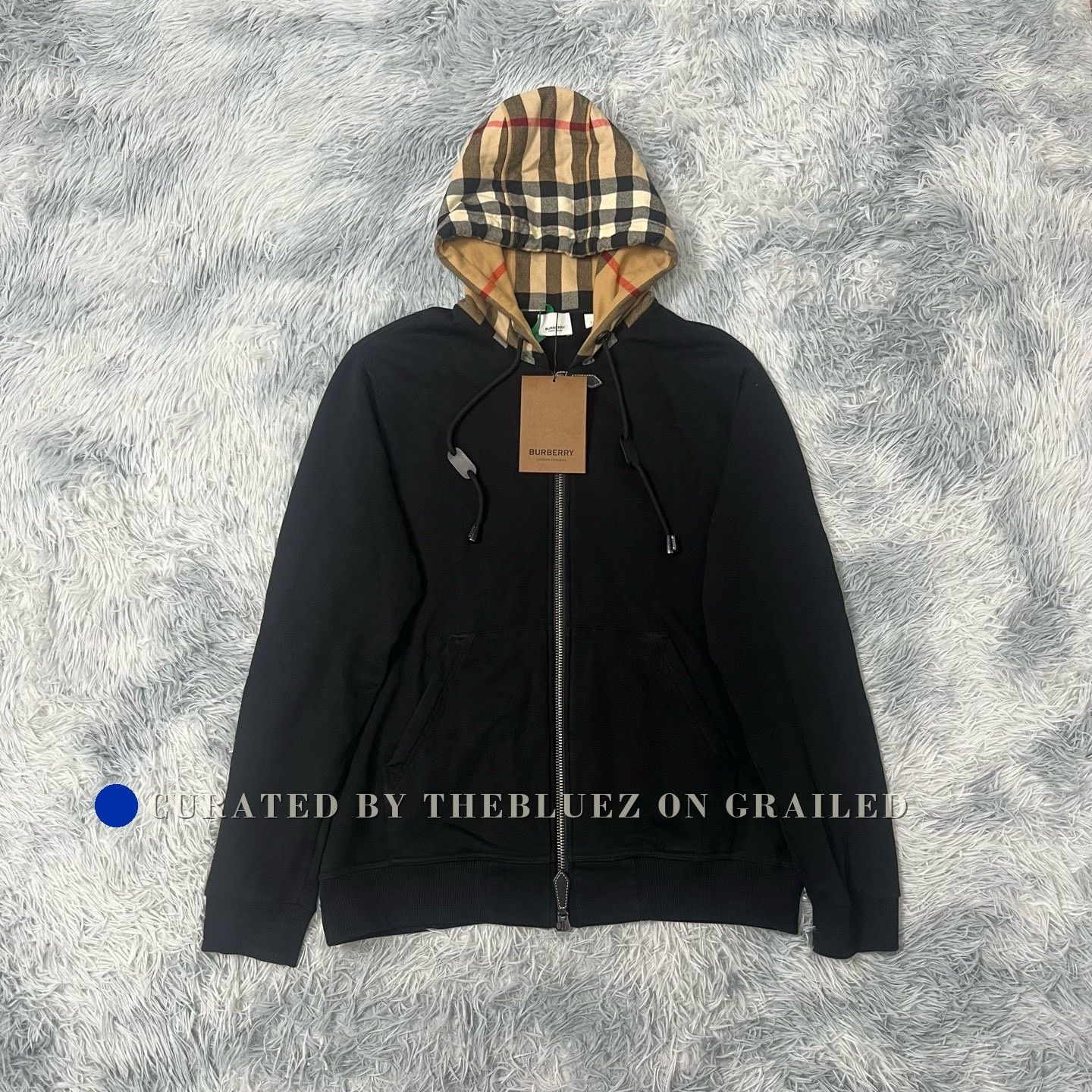 BURBERRY BRIT マウンテンパーカー Burberry Black Burberry Brit Zip-Up Hoodie | Grailed