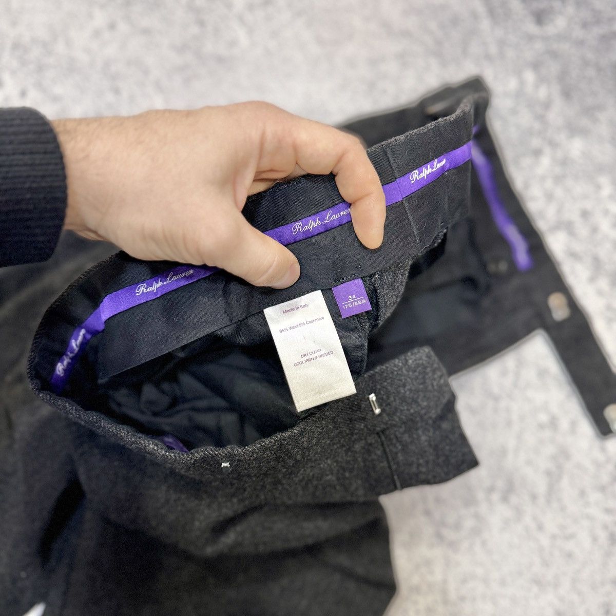Ralph Lauren Purple Label Ralph Lauren Purple Label RLPL Wool Trousers 34/30 size Size US 34 / EU 50 - 12 Thumbnail