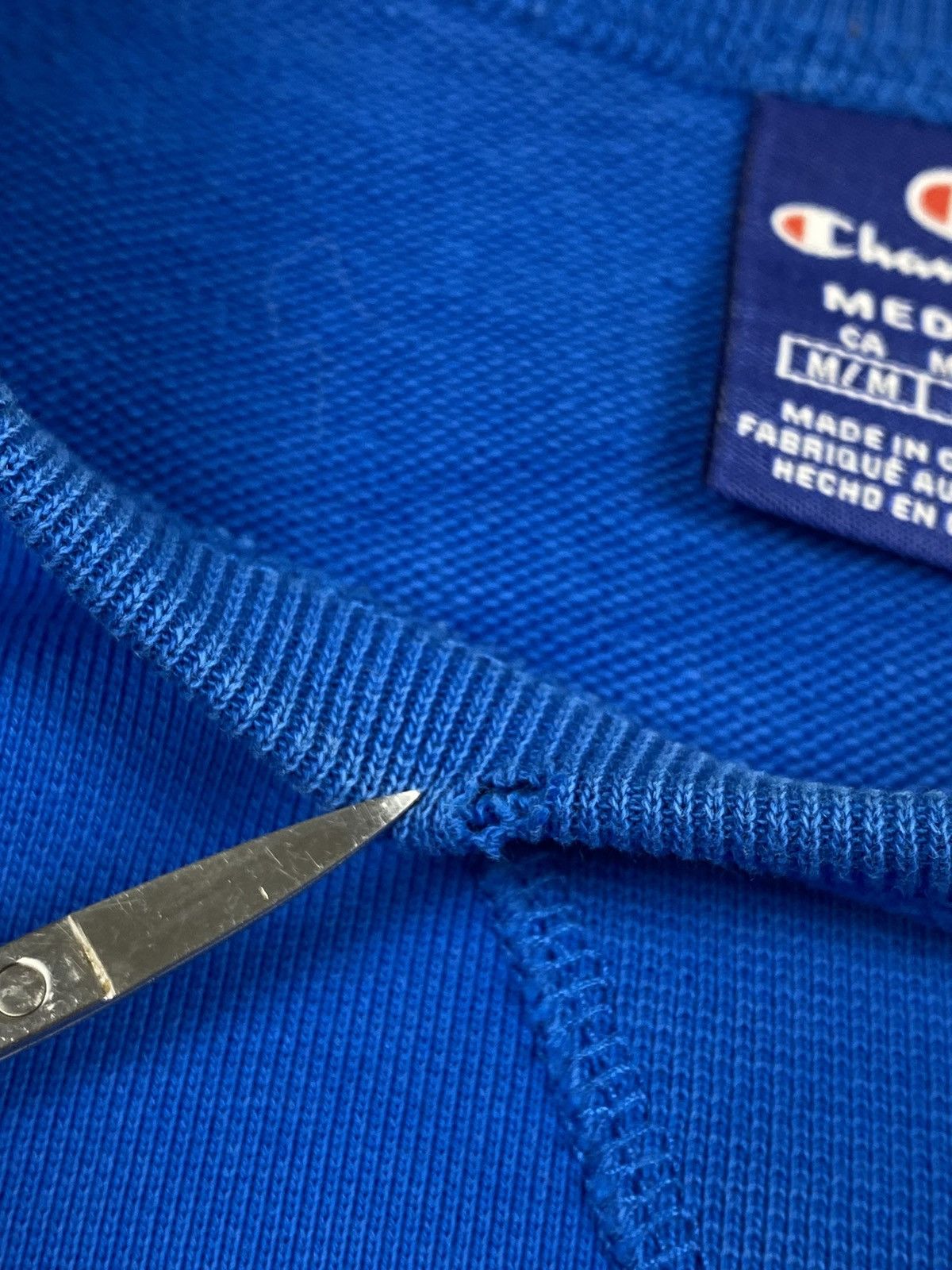 Champion Champion Embroidered Logo Blue Sweatshirt Jumper Size M Size US M / EU 48-50 / 2 - 9 Thumbnail