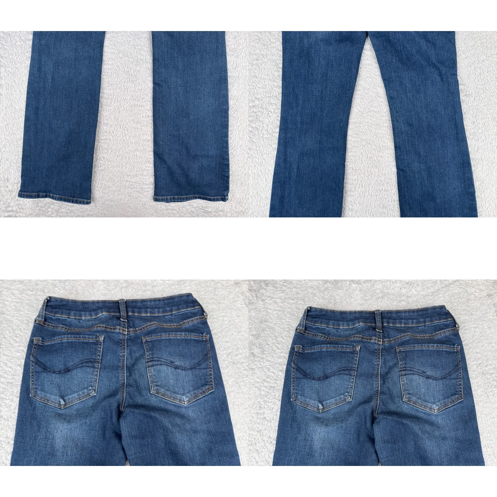 Vintage SO Jeans Jeans 5 Blue Denim Bootcut Low Rise Cotton Blend Medium Wash 26x31 Womens Regular 26 Blue Cowboy Southwestern American Designer 90s? Size 27" / US 4 / IT 40 - 10 Thumbnail