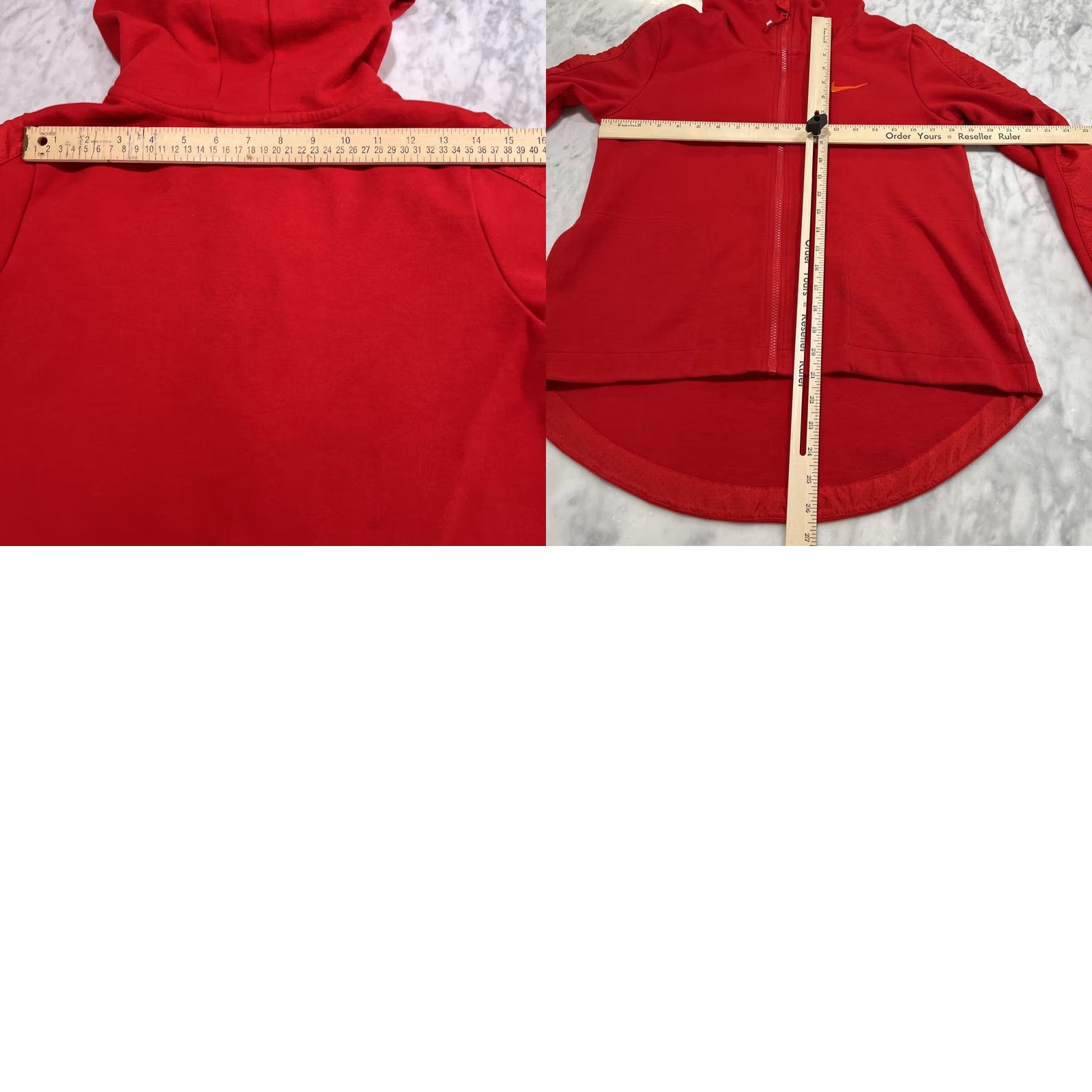 Nike Nike Hoodie Small Red Full Zip Pockets Swoosh High Neck Long Tail 725720-657 Size US S / EU 44-46 / 1 - 9 Thumbnail