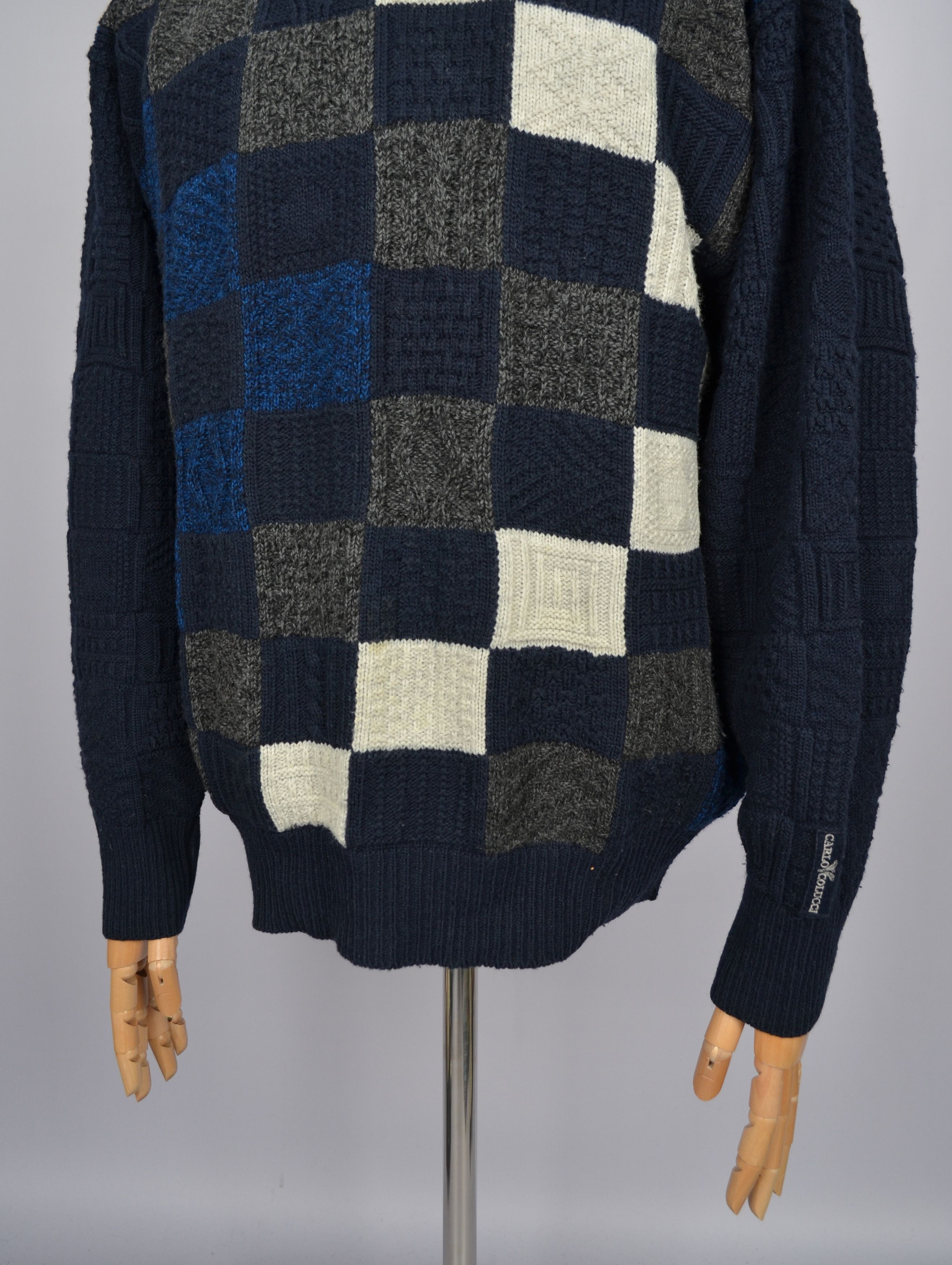 Carlo Colucci × Designer × Vintage Carlo Colucci Wool Blend Geometric Print Size 50 P2P 23" Size US L / EU 52-54 / 3 - 4 Thumbnail