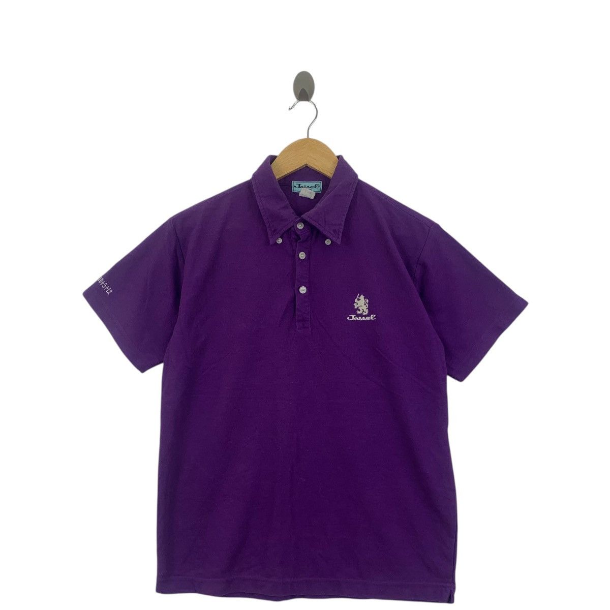 Vintage Vintage JAISEL LONDON CREST Logo Embroidered Polo Tee Shirt Size M / US 6-8 / IT 42-44 - 1 Thumbnail