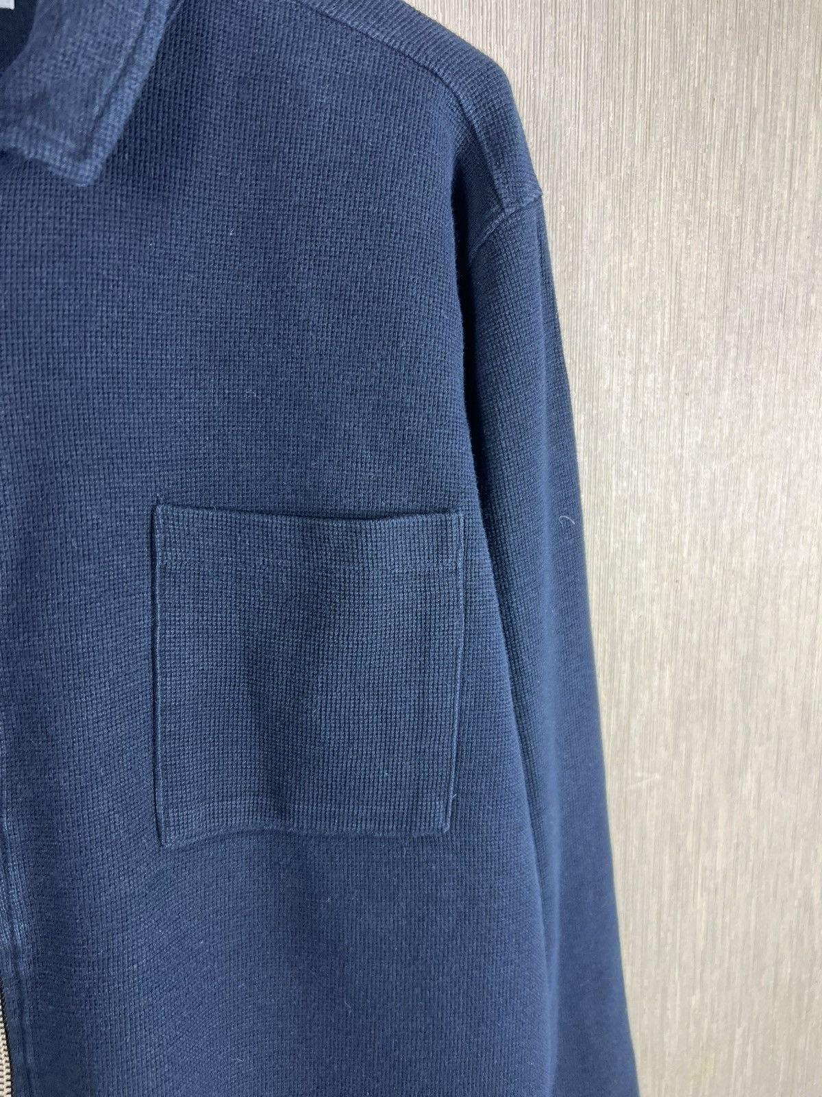 Norse Projects Norse Projects magne fine waffle zip long sleeve navy jacket Size US M / EU 48-50 / 2 - 14 Thumbnail