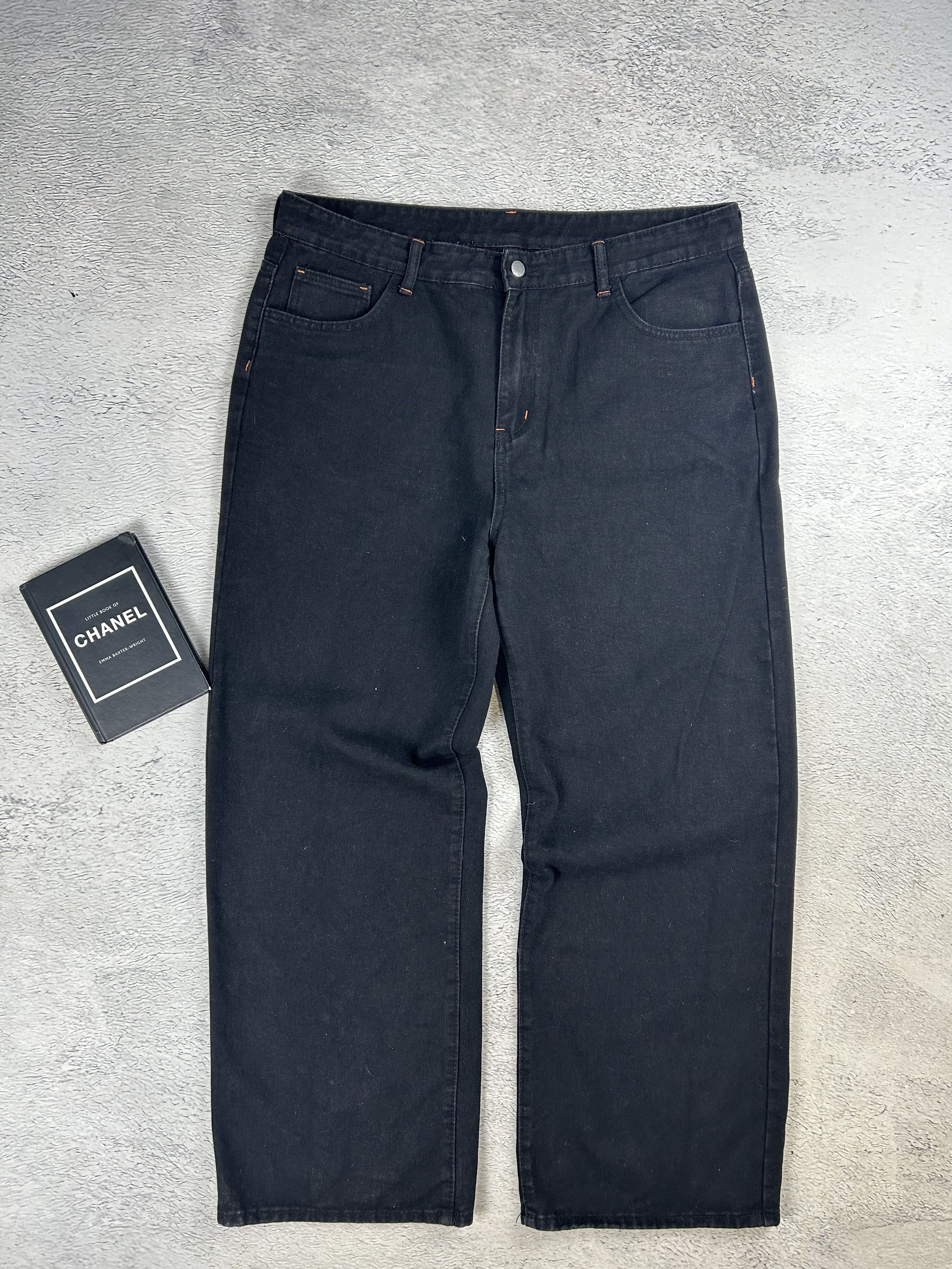 Japanese Brand Baggy Jeans Big Back Logo streetwear SK8 Size US 38 / EU 54 - 3 Thumbnail