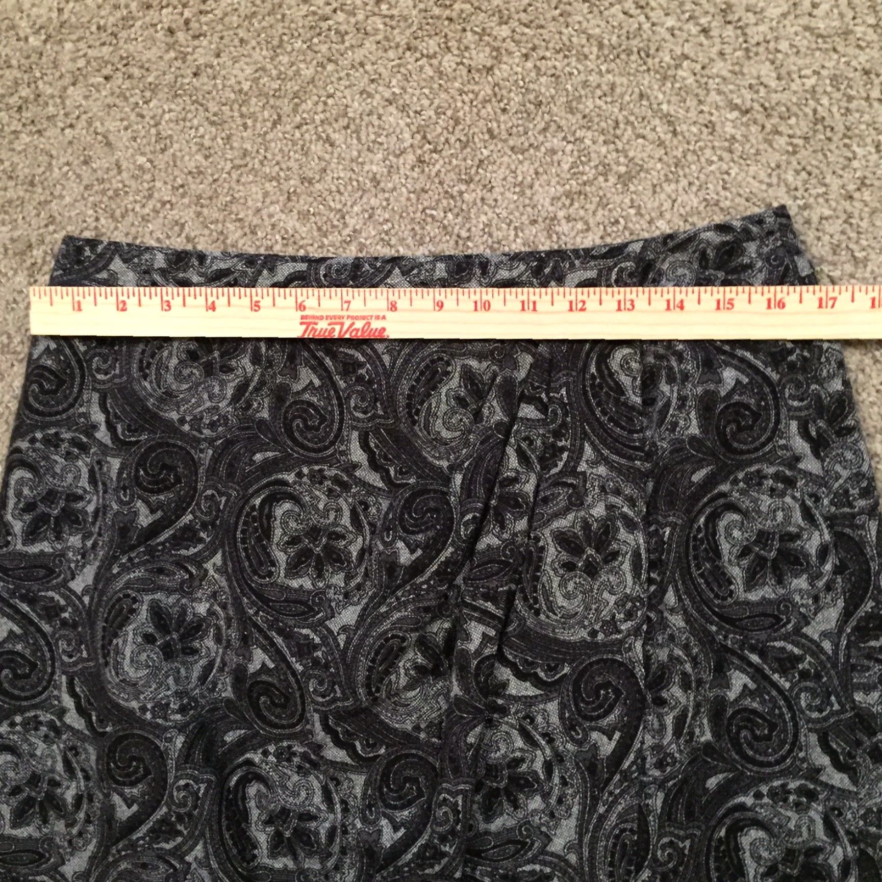 Talbots Talbots Wrap Skirt Women Size 10 Gray Paisley Lined Wool Blend Size 32" / US 10 / IT 46 - 3 Thumbnail