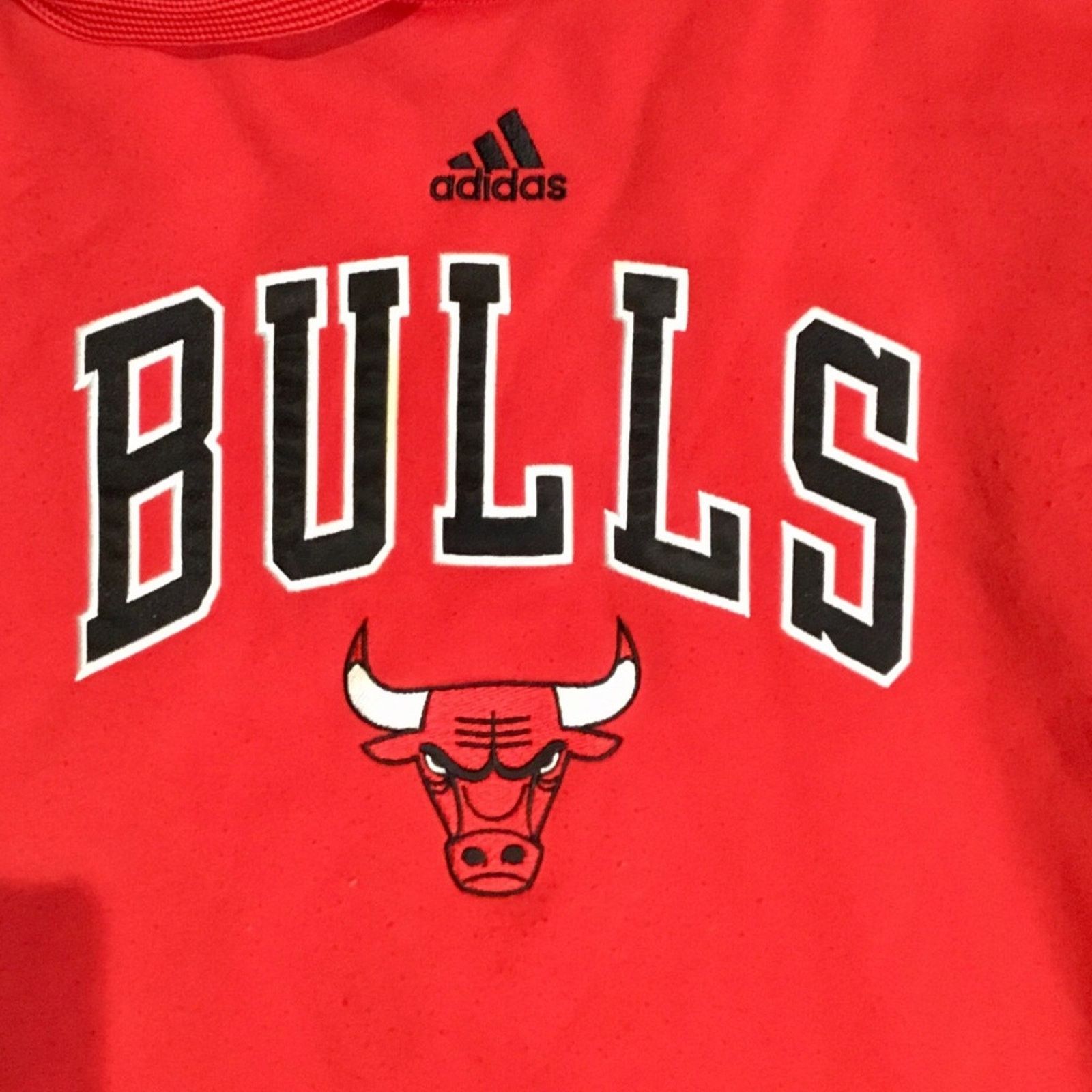 Adidas Adidas Chicago Bulls 2012 3 Stripe Hoodie Size US L / EU 52-54 / 3 - 2 Thumbnail