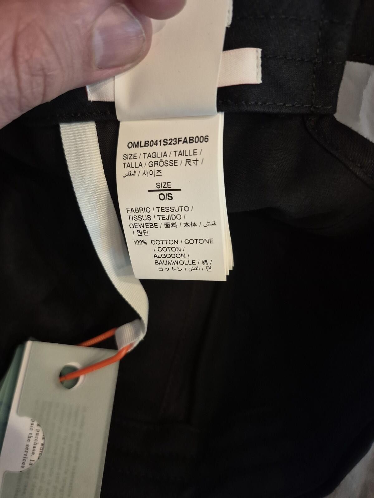 Off-White Off-White Arrow Adjustable Baseball Cap Size ONE SIZE - 6 Thumbnail