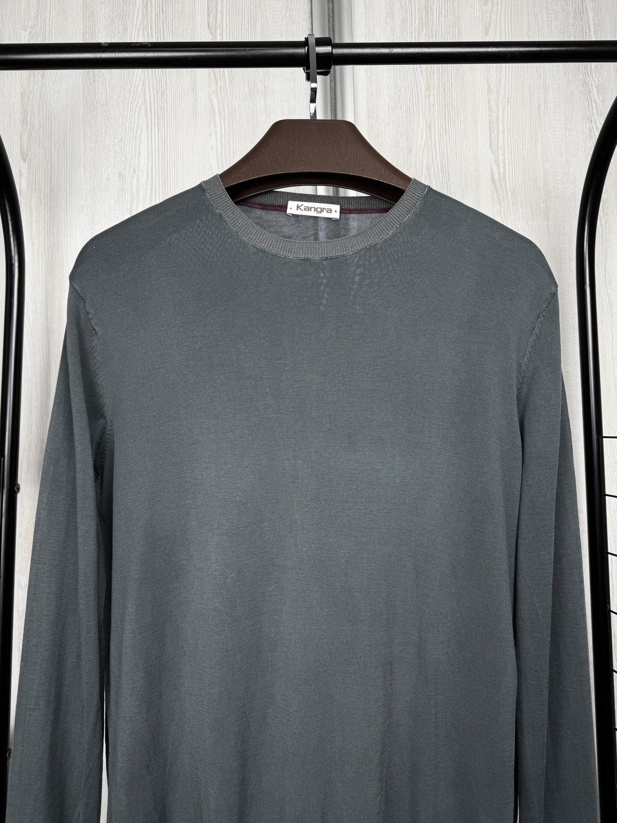 Other Kangra Silk Cotton Washed Ashes Stone Washed Light sweater Size US L / EU 52-54 / 3 - 3 Thumbnail