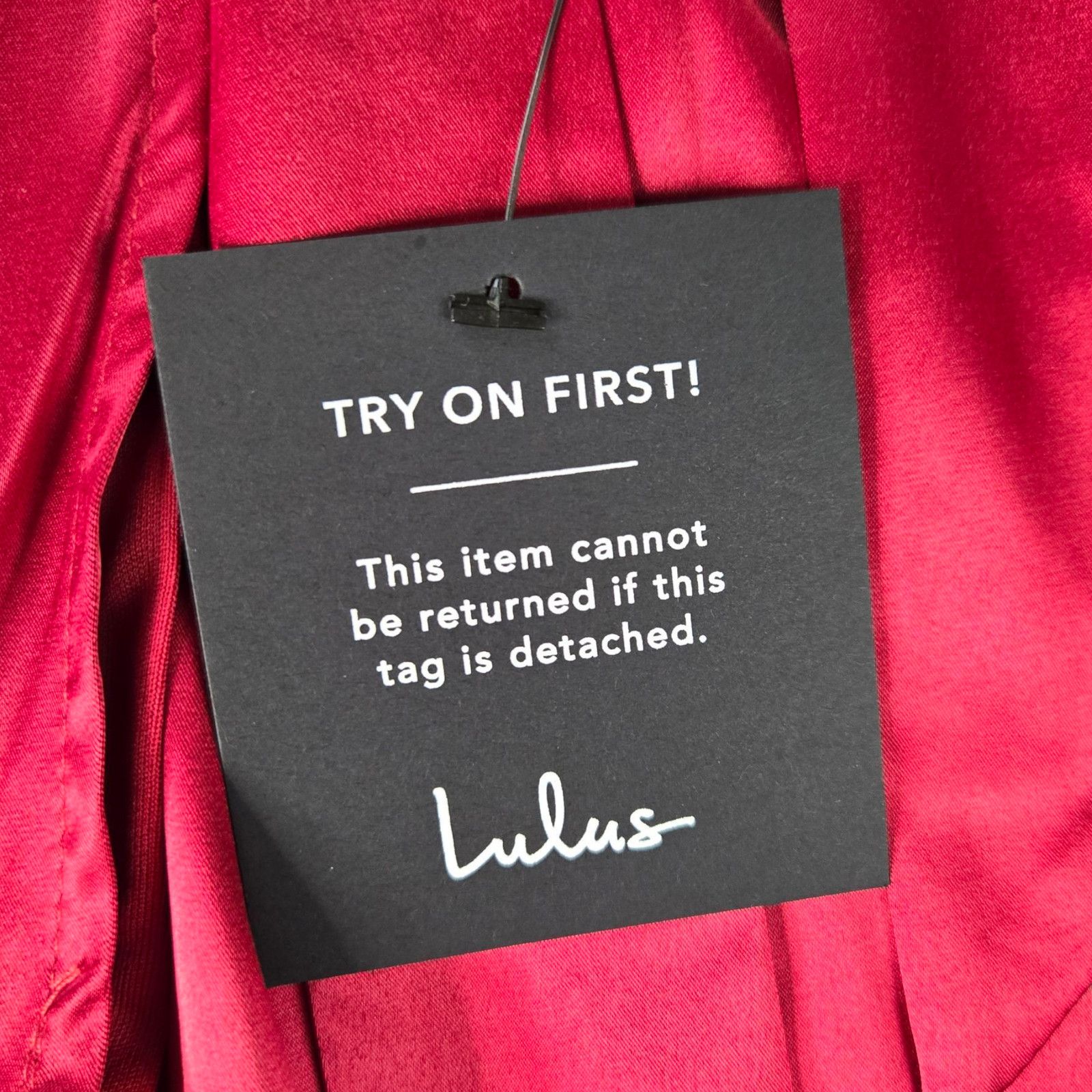 Other Lulus Red Satin Faux Wrap Mini Dress Size Medium Size M / US 6-8 / IT 42-44 - 8 Thumbnail