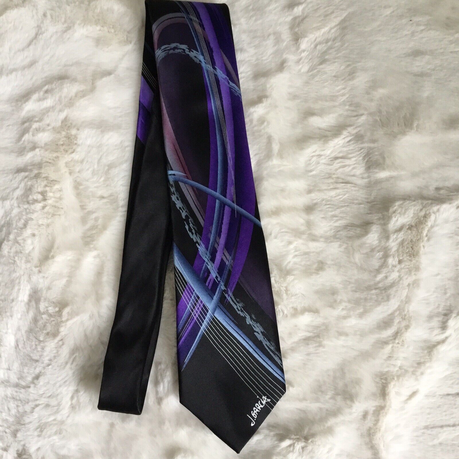 Other 100% silk Jerry Garcia Tie No 10 Curves And Lines Size ONE SIZE - 1 Thumbnail