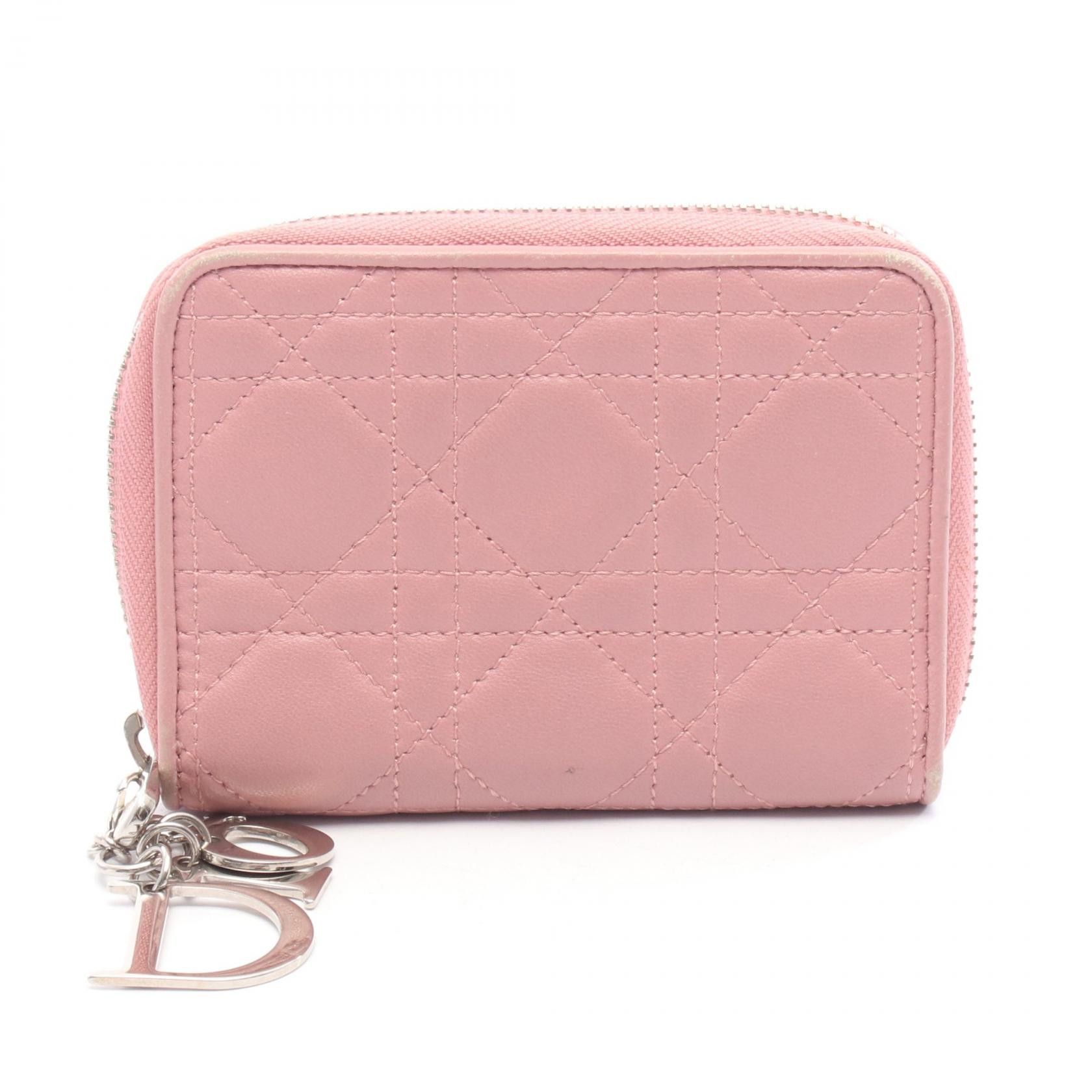 Dior Dior Dior Lady Dior Leather Wallet Leather Short Wallet DUTY FREE for USA Size ONE SIZE - 1 Thumbnail