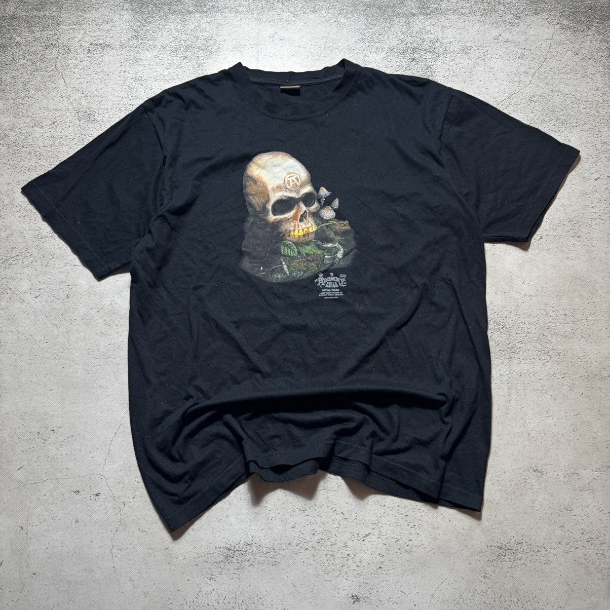 Alchemy Equipment vintage 2007 alchemy t shirt with big skeleton metal wear Size US XL / EU 56 / 4 - 1 Thumbnail