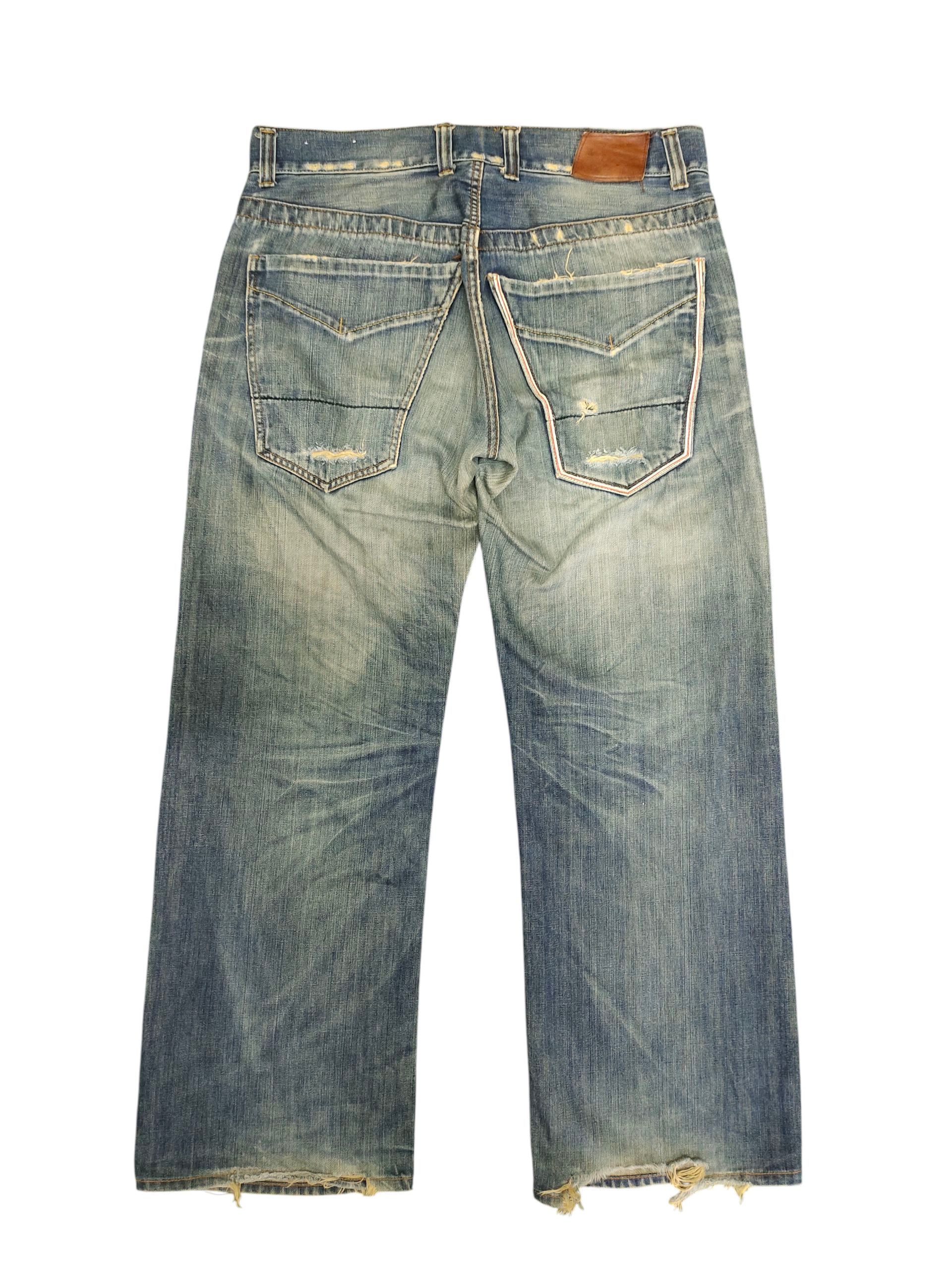 Comme des Garcons × Undercover Mini Brand Japan Clawmark Distress Loose Jeans Size US 36 / EU 52 - 8 Thumbnail