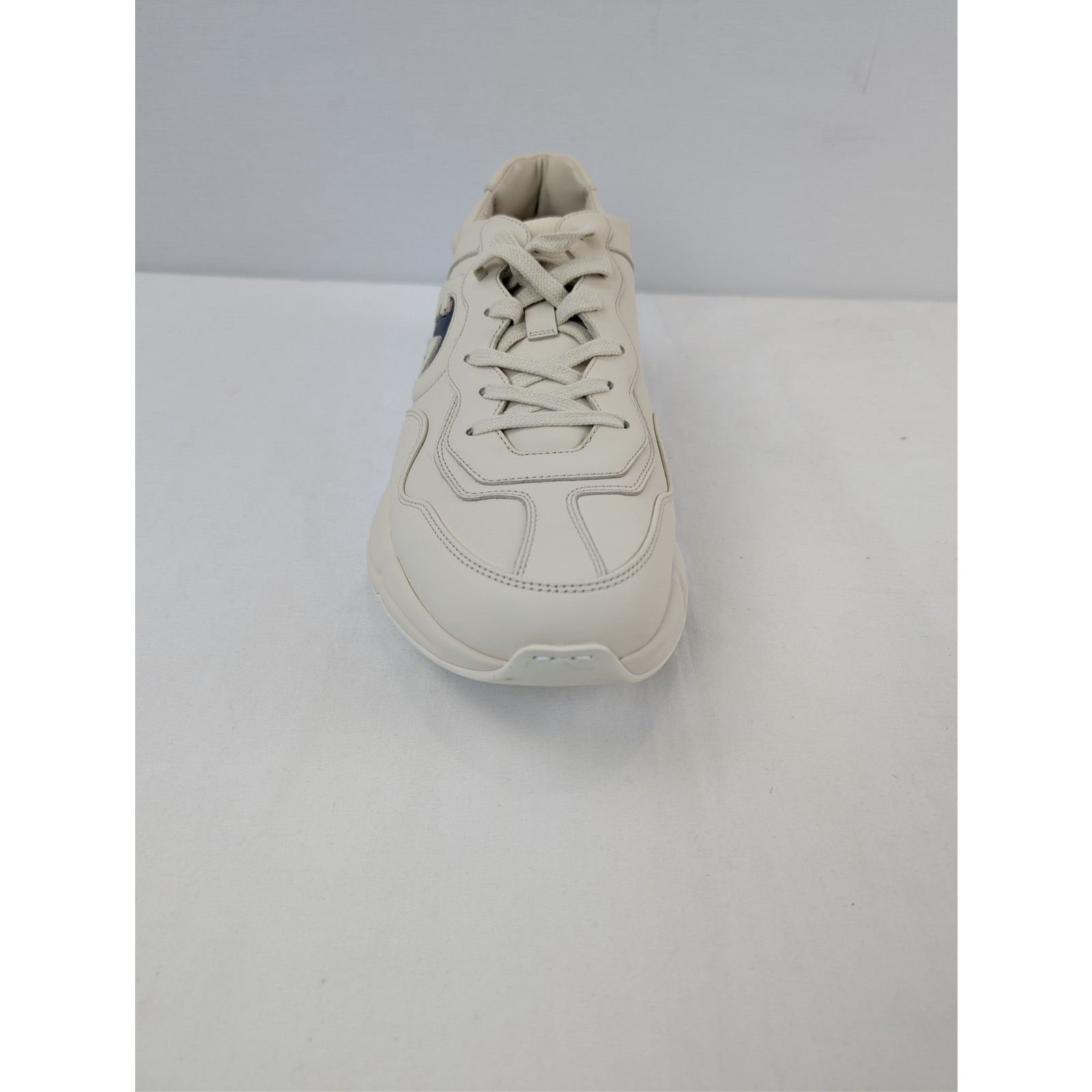 Gucci o1rshd1 leather Interlocking G logo Rhyton sneakers in ivory Size US 12.5 / EU 45-46 - 16 Thumbnail