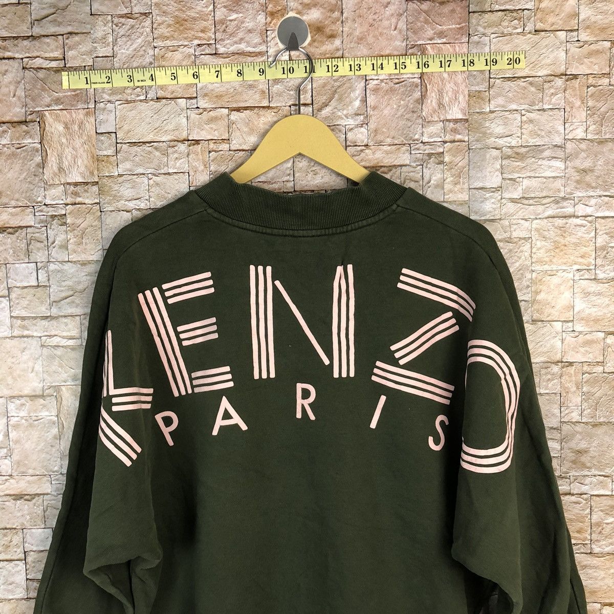 Japanese Brand Kenzo Paris Green Sweatshirt #A426 Size US S / EU 44-46 / 1 - 4 Thumbnail