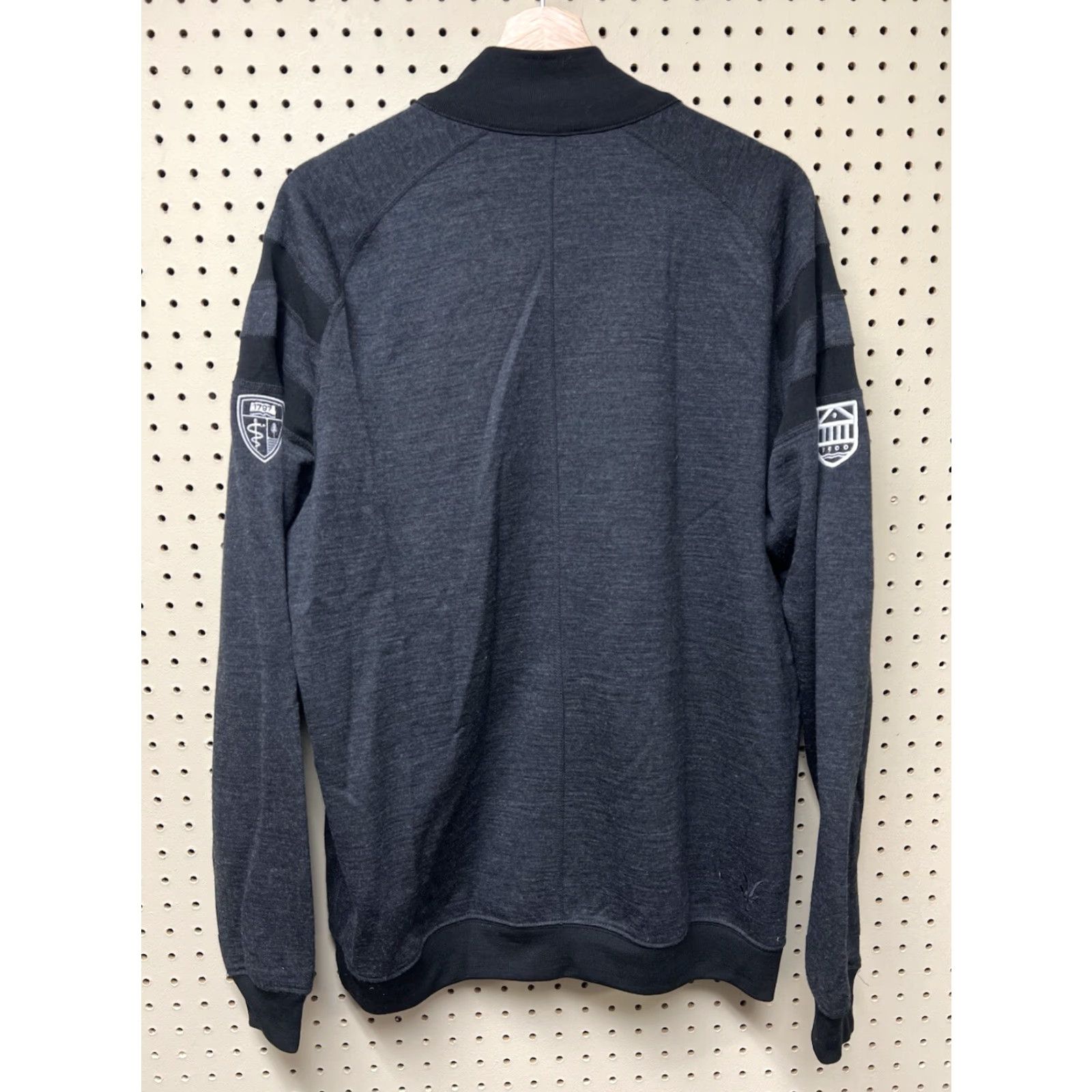 Vintage Ibex Sweater Full Zip Shirt Mens L Gray Wool Zip Embroidered Logo USA Made Full Zip Mock Neck Regular Knit Button? Size US L / EU 52-54 / 3 - 2 Thumbnail
