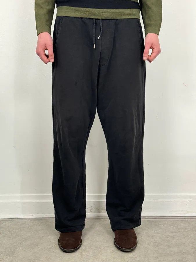 Dries Van Noten Dries Van Noten Black Minimal Straight Wide-Leg Sweatpants Size US 34 / EU 50 - 1 Thumbnail