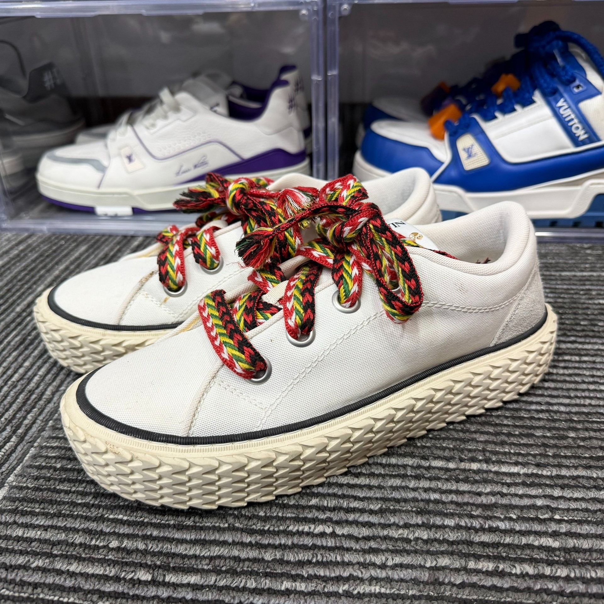 Lanvin Lanvin Canvas White Lowtop Sneakers 8.5 Men Size US 8.5 / EU 41-42 - 1 Thumbnail
