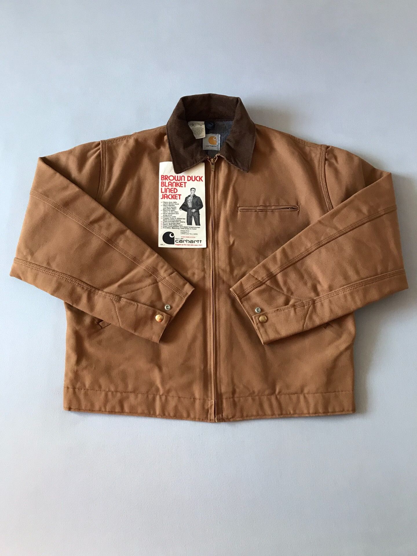 Carhartt 80s Carhartt 6BLJ Detroit Jacket Size US S / EU 44-46 / 1 - 1 Thumbnail