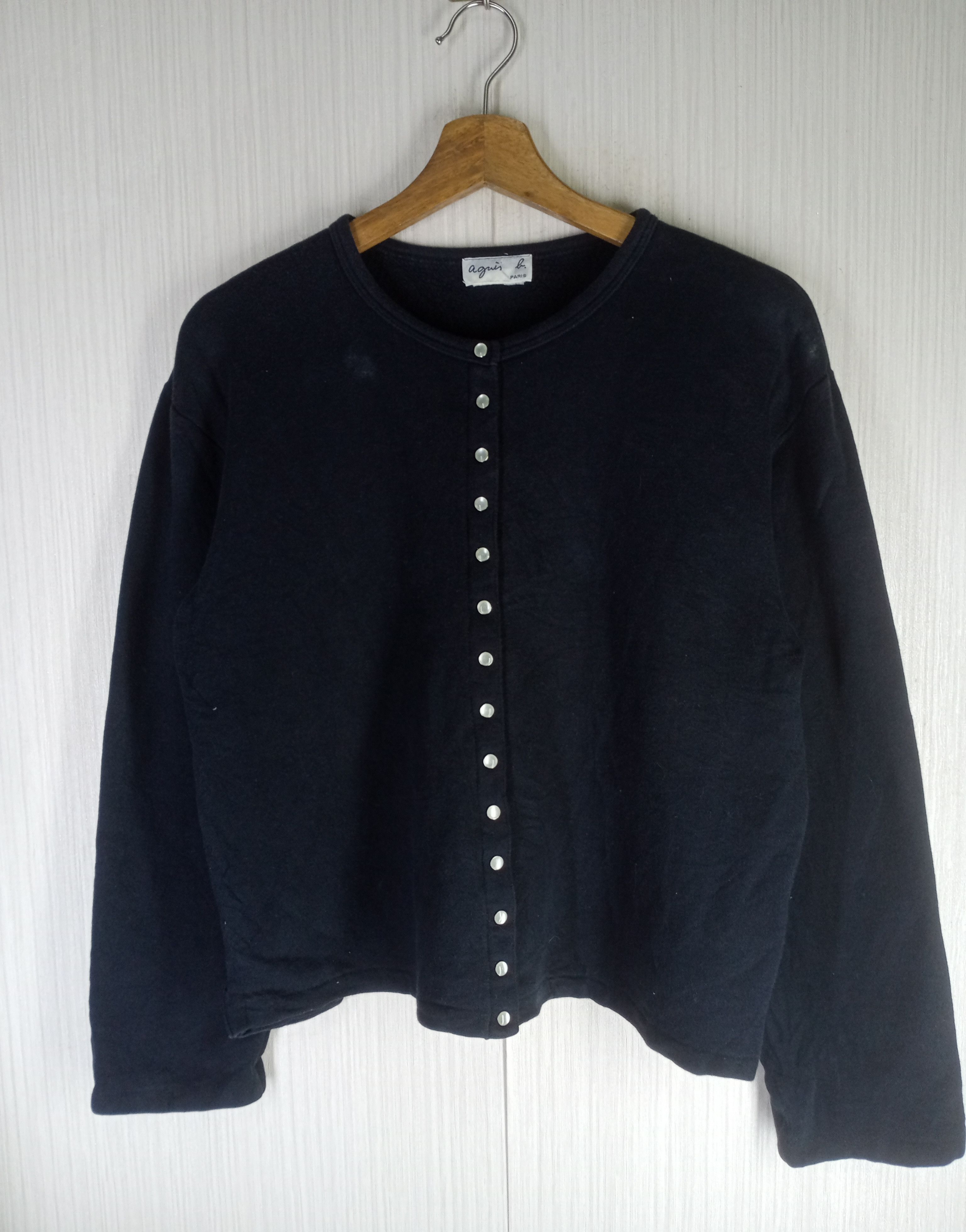 agnes b. Rare Vintage Agnes B. Paris Cardigan Snap Button Size M / US 6-8 / IT 42-44 - 1 Thumbnail