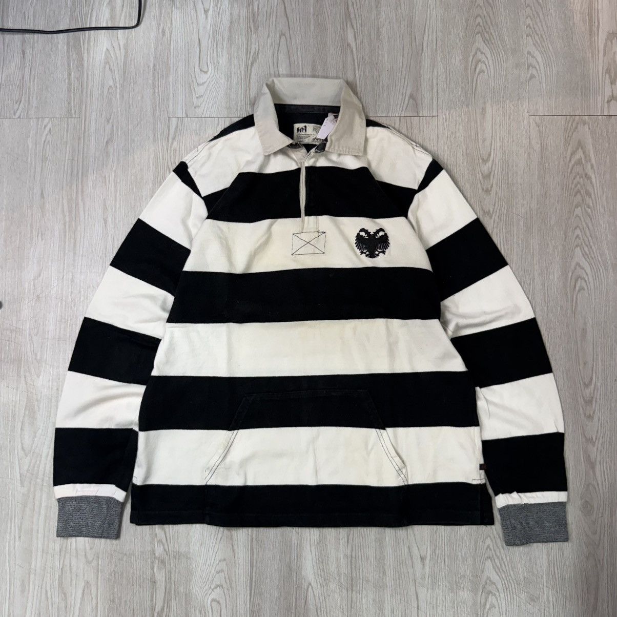 Japanese Brand Graphix supply eagle japan rugby poloshirt stripe Size US L / EU 52-54 / 3 - 1 Thumbnail
