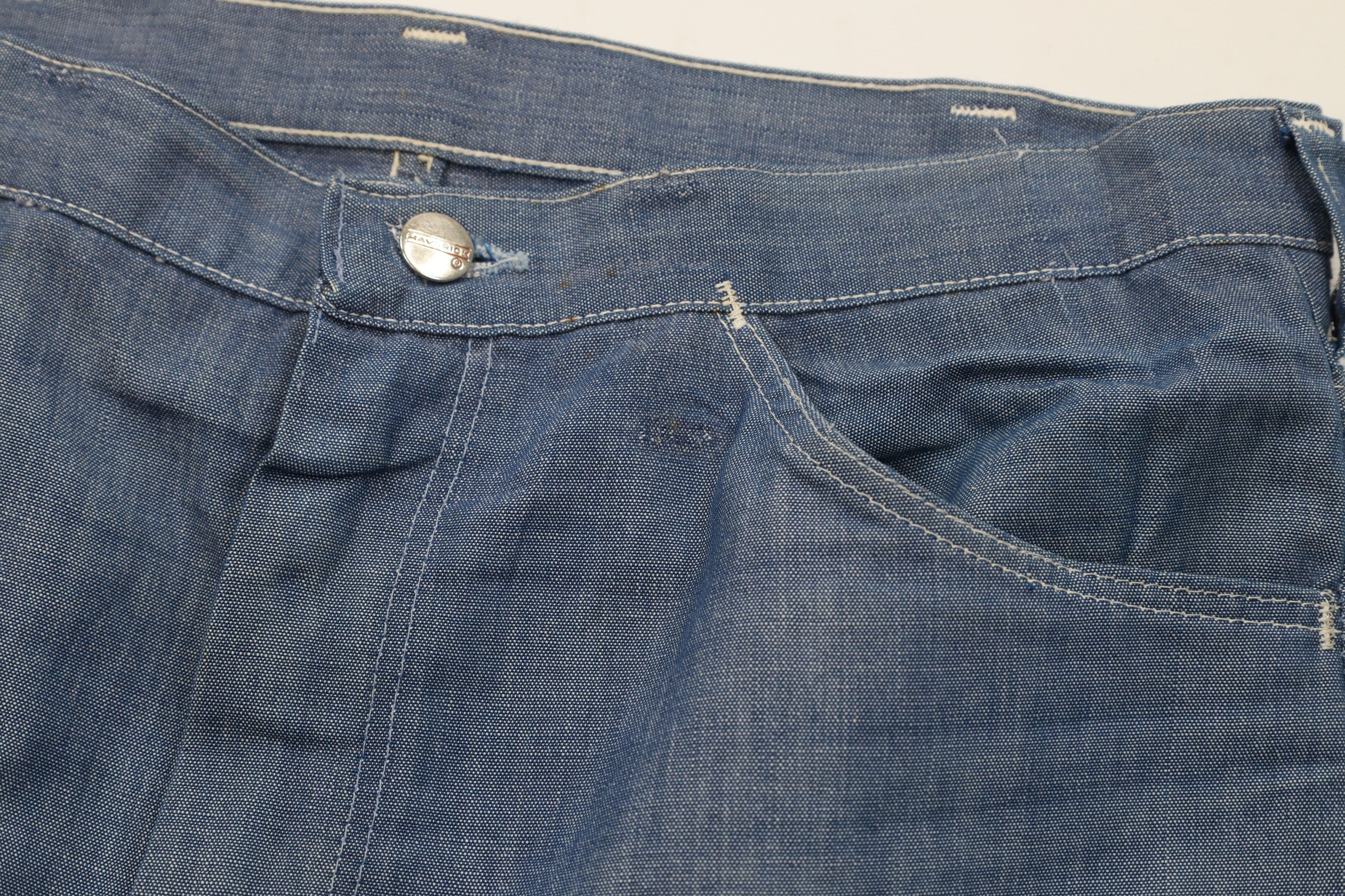 Vintage Vintage 60s Streetwear Chambray Flared Wide Leg Jeans USA Size US 34 / EU 50 - 8 Thumbnail