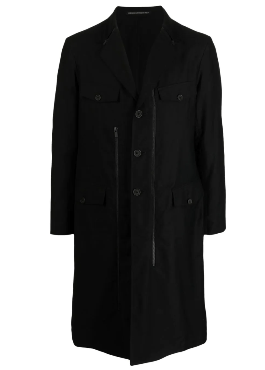 Yohji Yamamoto Yohji Yamamoto Pour Homme W/GABARDINE Open Button Big Jacket Size US M / EU 48-50 / 2 - 2 Thumbnail