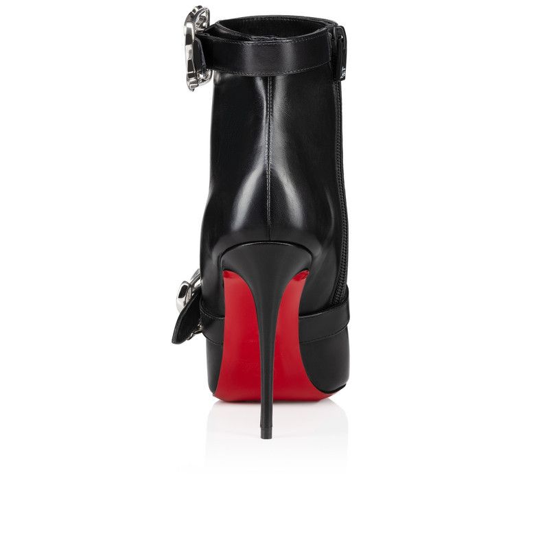 Christian Louboutin os11x0526 Giddylina Booty 100mm Low Boots in Black Size US 7 / IT 37 - 3 Thumbnail