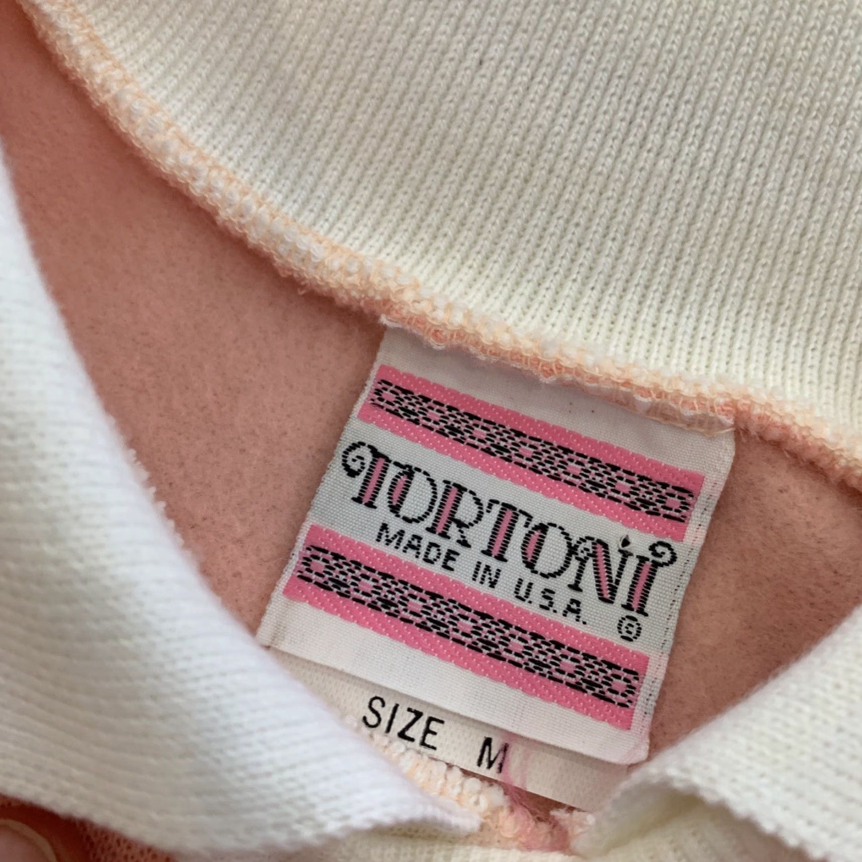 Pinko VTG Tortoni Pink Crewneck Sweatshirt Womens USA MADE Med. Sweatpants Set 80s Pastel Pink Womens Size M Size M / US 6-8 / IT 42-44 - 5 Thumbnail