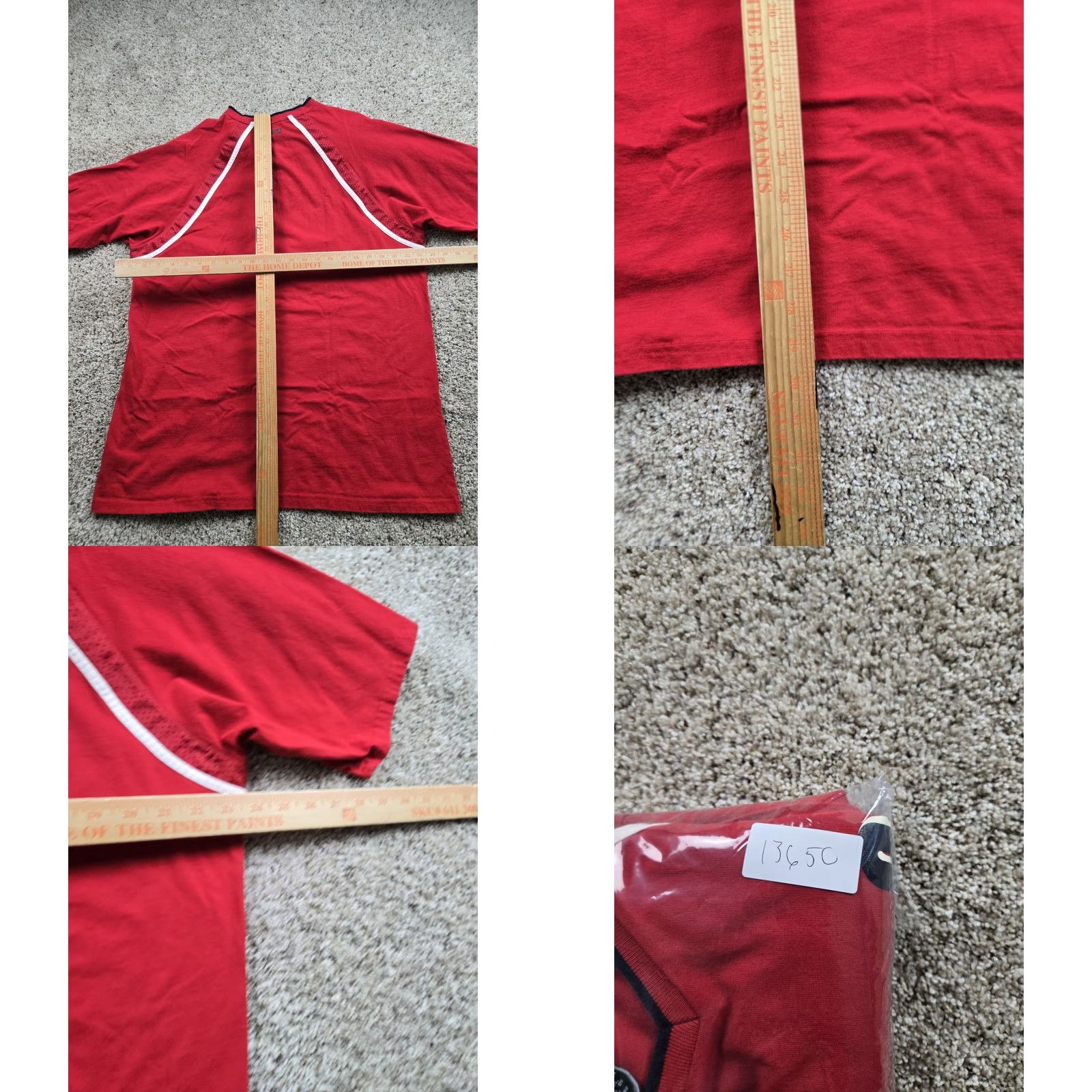 Polo Ralph Lauren VINTAGE Polo Jeans Co Shirt XL Mens Red Short Sleeve Graphic USA Made Y2K Size US XL / EU 56 / 4 - 8 Thumbnail
