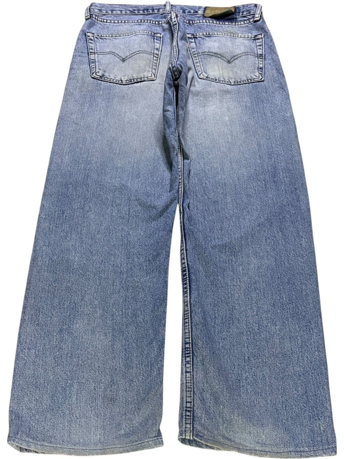 LVC × Levi's × Levi's Vintage Clothing Vintage 90s Levis 503 Mud Wash Distressed Ripped Baggy Jeans Size US 32 / EU 48 - 2 Thumbnail