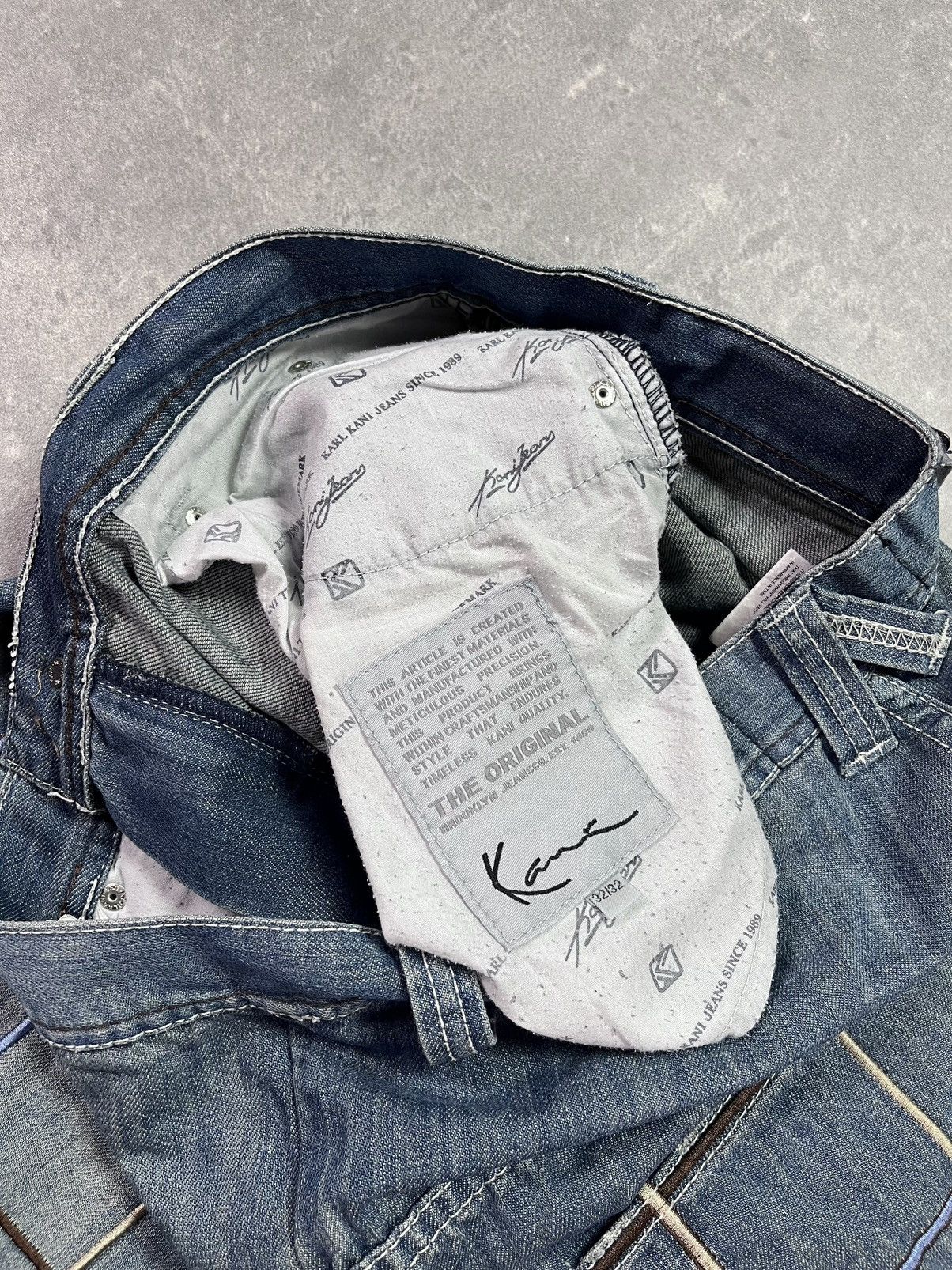 Karl Kani Karl Kani Big Pockets Embroidered Baggy Denim Jeans 32 Size US 32 / EU 48 - 9 Thumbnail
