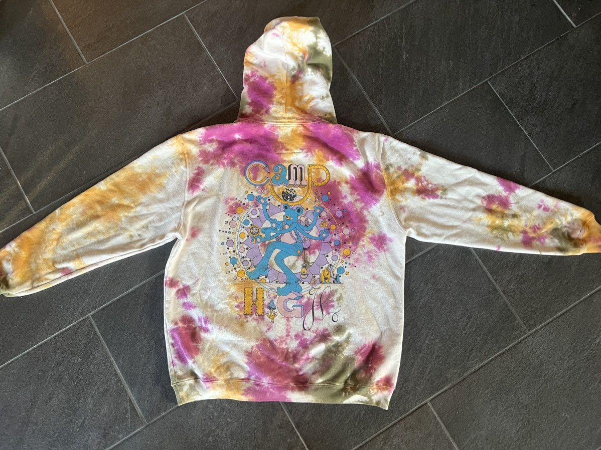 image of Camp High Hoodie (Tie Dye) - Large in White, Men's