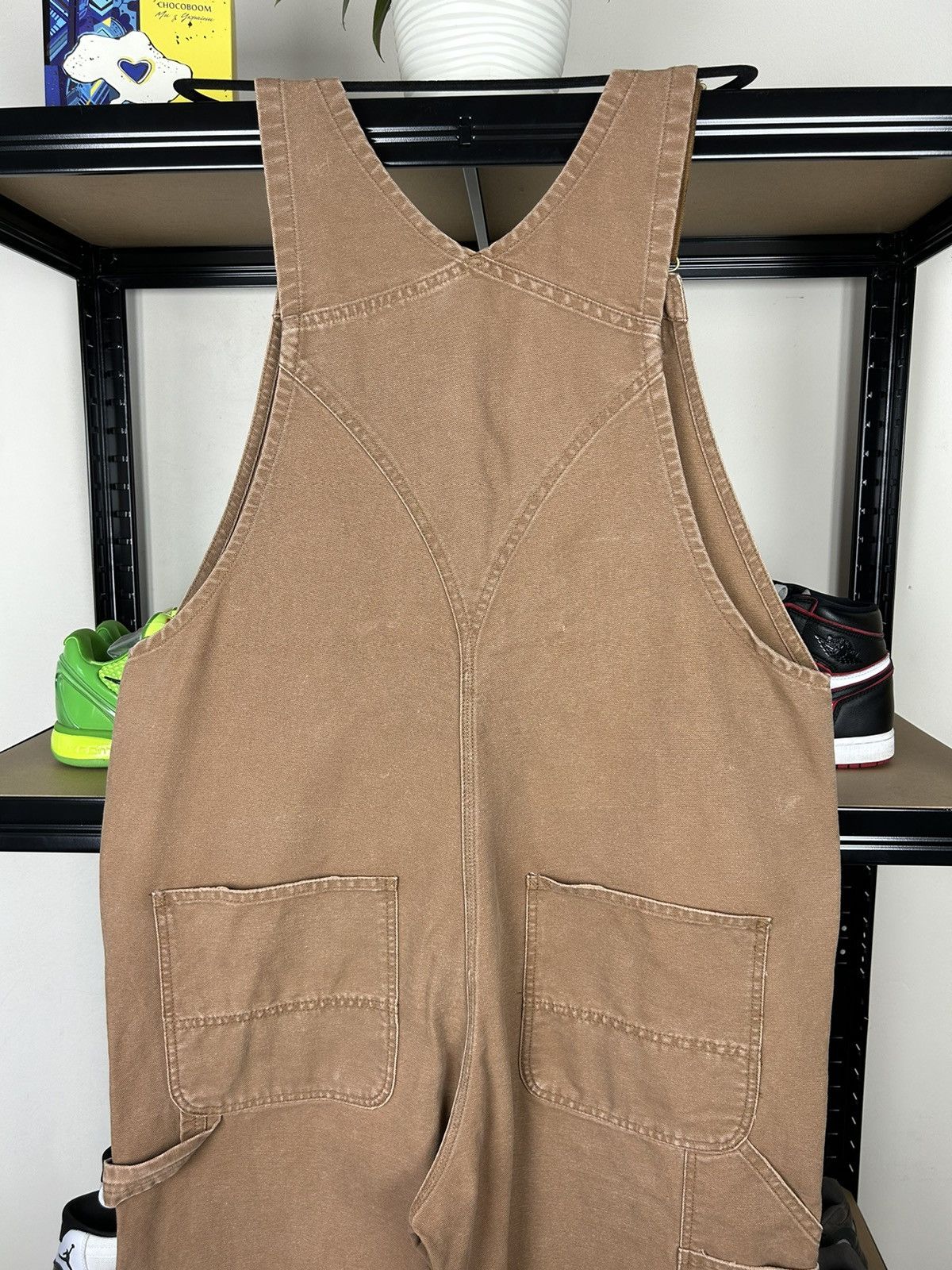Carhartt × Vintage CARHARTT VINTAGE BOXY LOGO BAGGY FIT BIB OVERALS Size US 36 / EU 52 - 8 Thumbnail