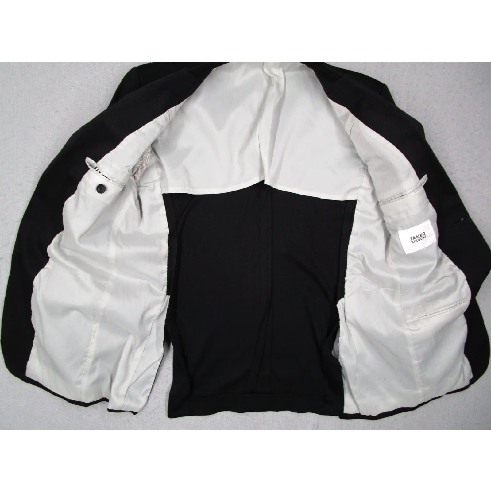 Doublet Takeo Kikuchi Blazer Mens 40 Black 2 Button Double Vent Classic Designer Made in Japan Size 40R - 3 Thumbnail