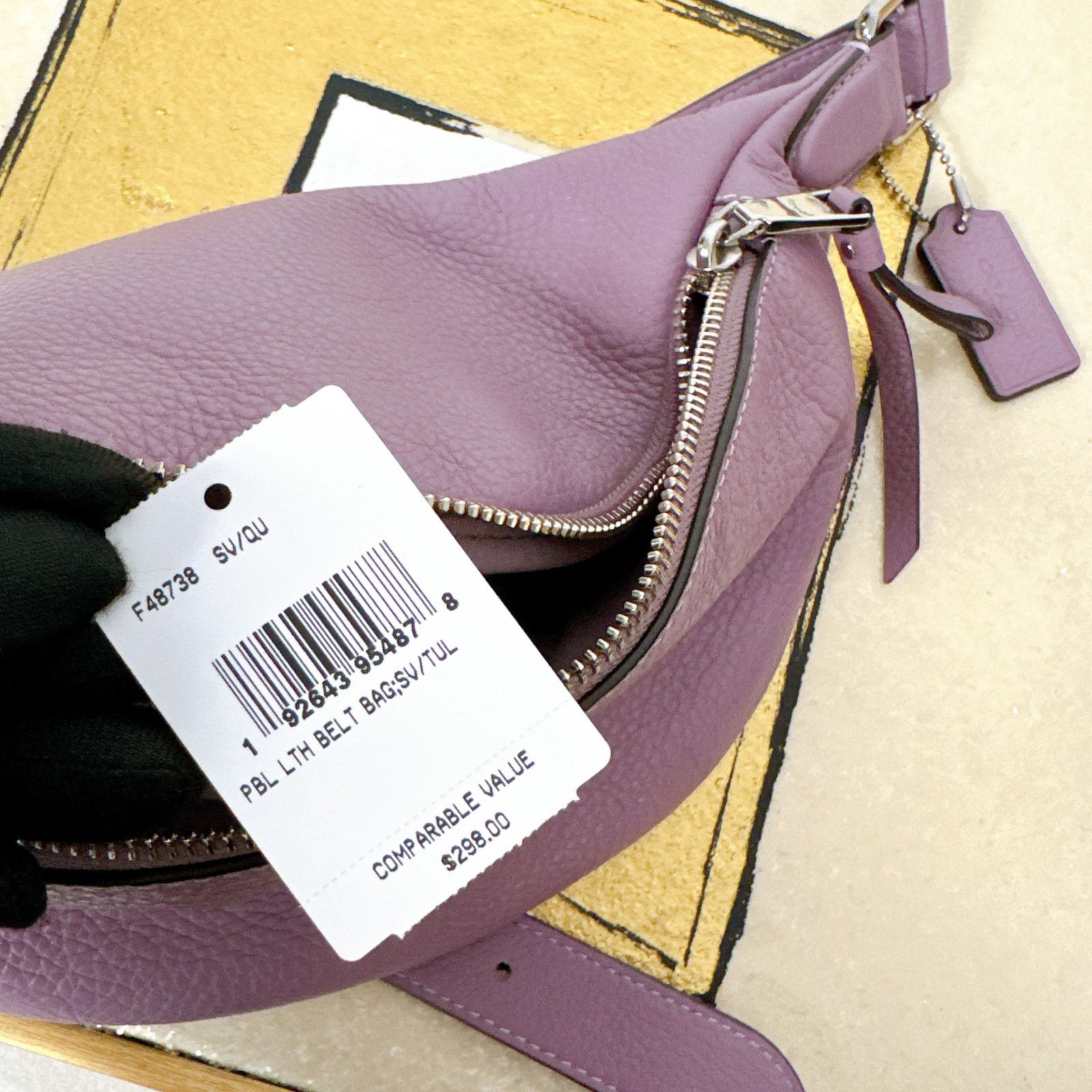 Coach Coach F48738 Pebble Leather Belt Bag Size ONE SIZE - 8 Thumbnail