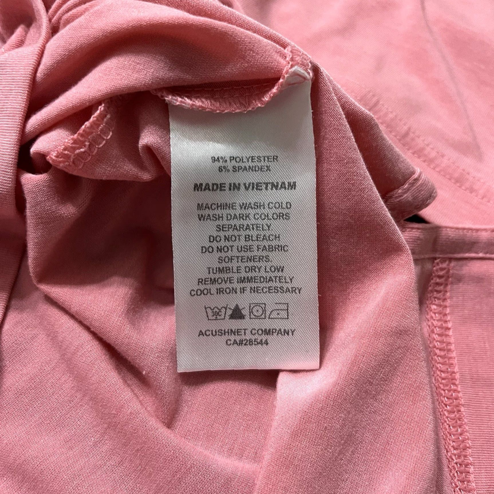 Footjoy Footjoy Polo Shirt Mens Large Pink Salmon Pocket Performance Stretch Short Sleeve Collared Golf Breathable All Seasons Logo Size US L / EU 52-54 / 3 - 5 Thumbnail