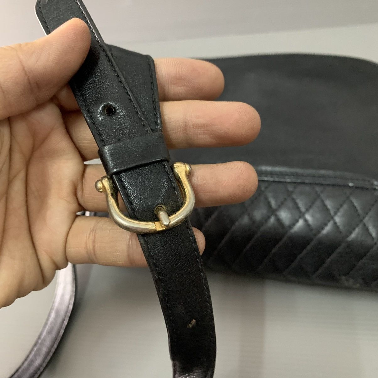 Celine Celine Leather Black Sling Bag Size ONE SIZE - 8 Thumbnail