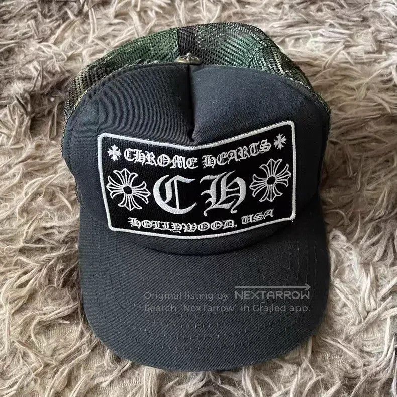Chrome Hearts Chrome Hearts Sanskrit Embroidered Baseball Cap Camo Mesh Size ONE SIZE - 1 Thumbnail