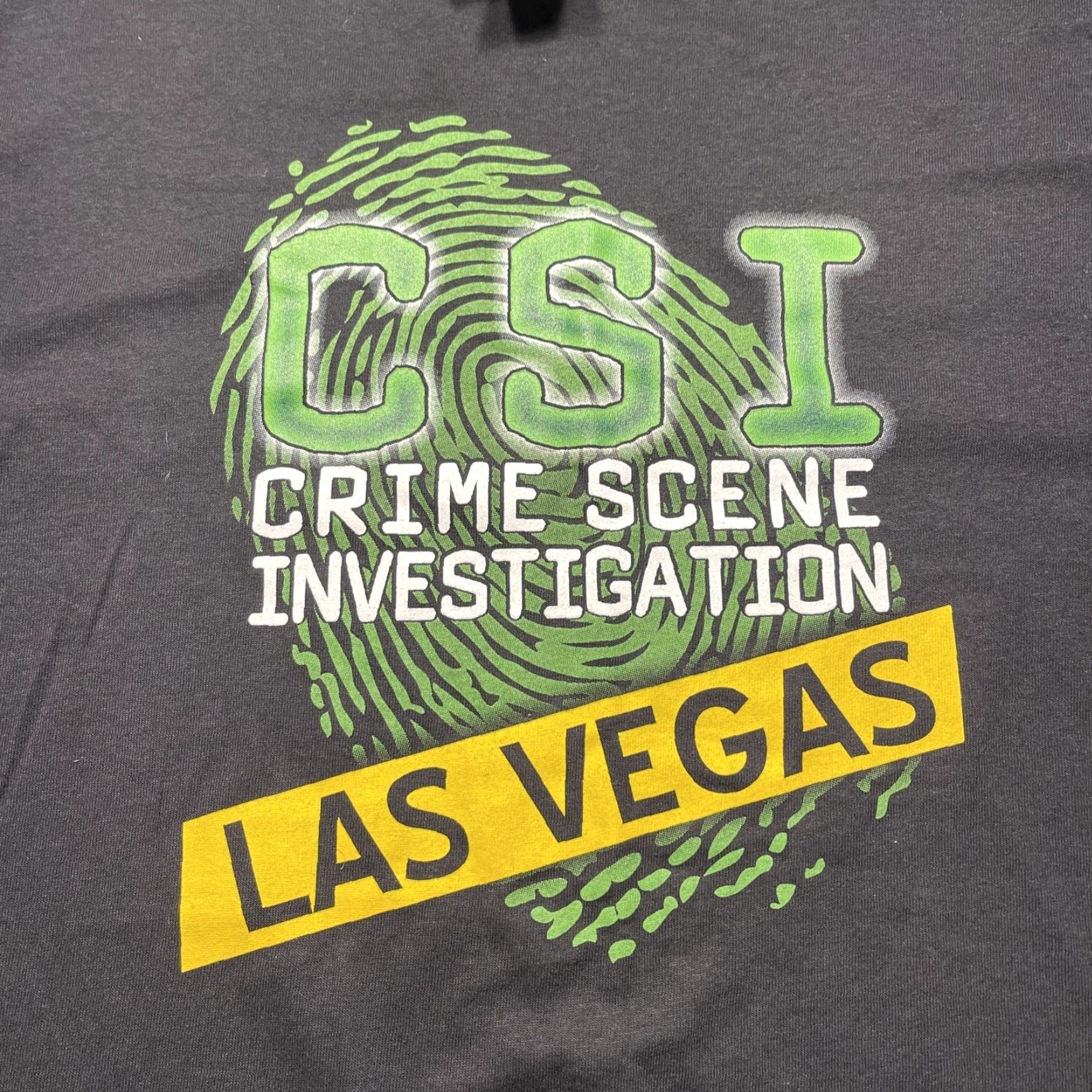 Delta VINTAGE Delta CSI Las Vegas T Shirt Black L Short Sleeve Graphic Tee 1990s Y2K New With Tags Mens Size US L / EU 52-54 / 3 - 6 Thumbnail
