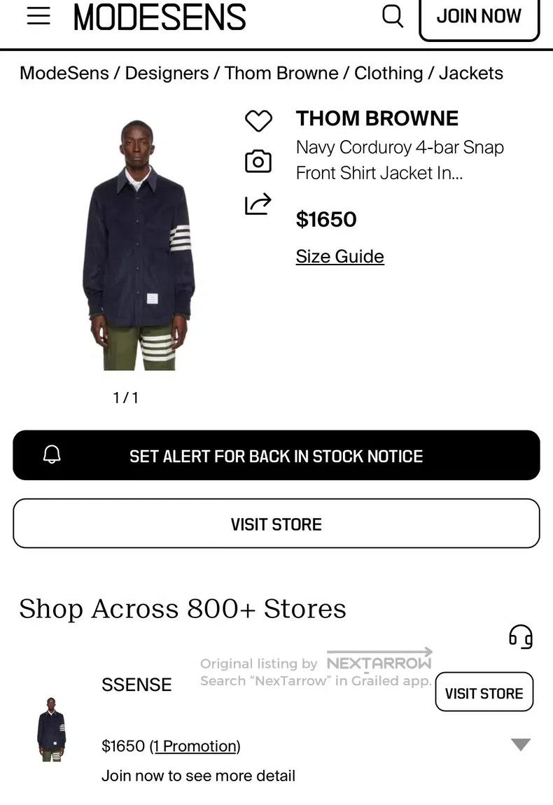 Thom Browne Thom Browne Corduroy coat Size US M / EU 48-50 / 2 - 3 Thumbnail