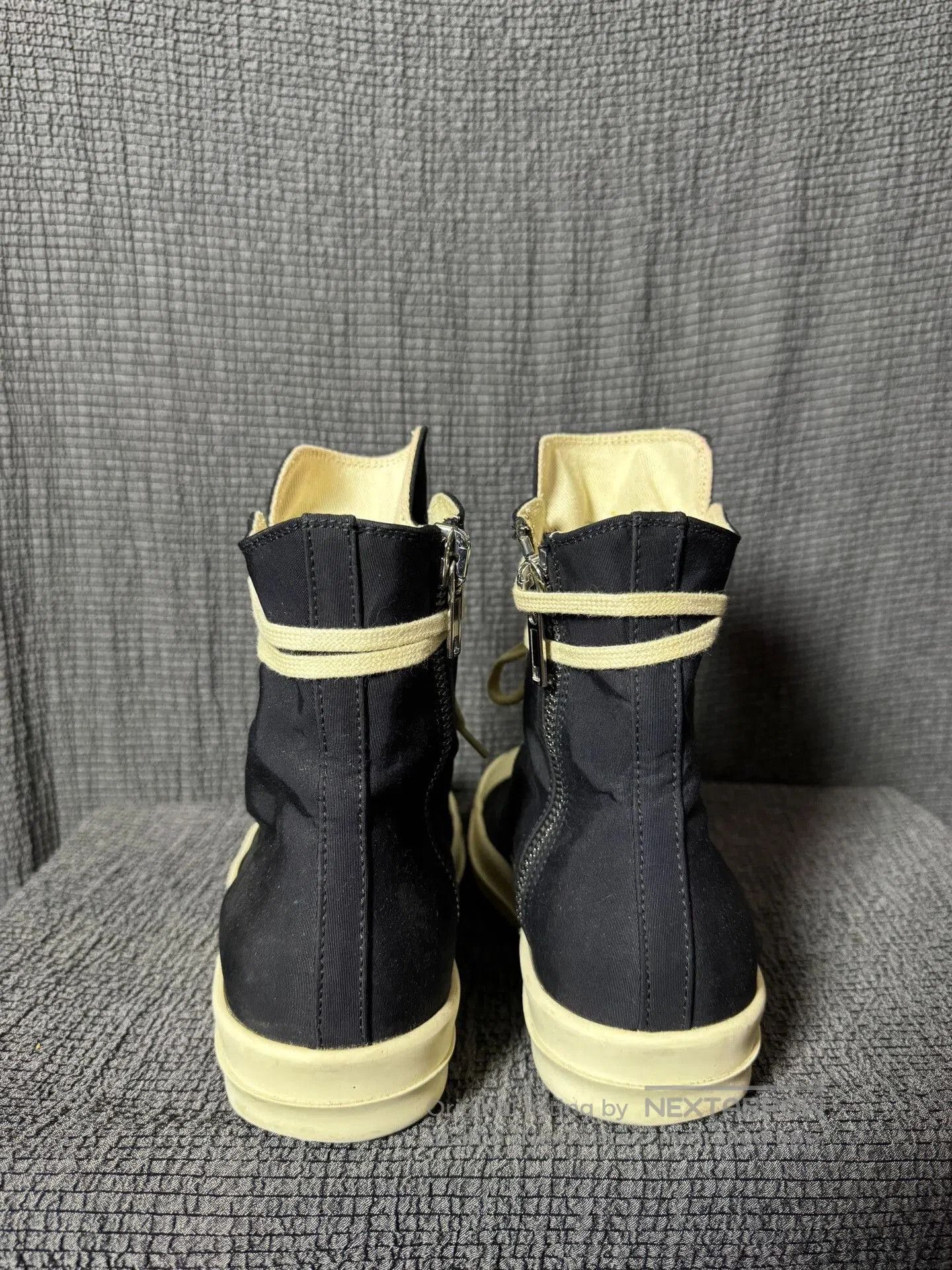 Rick Owens Rick Owens High Top Black and White Sneakers. Size US 7.5 / EU 40-41 - 6 Thumbnail