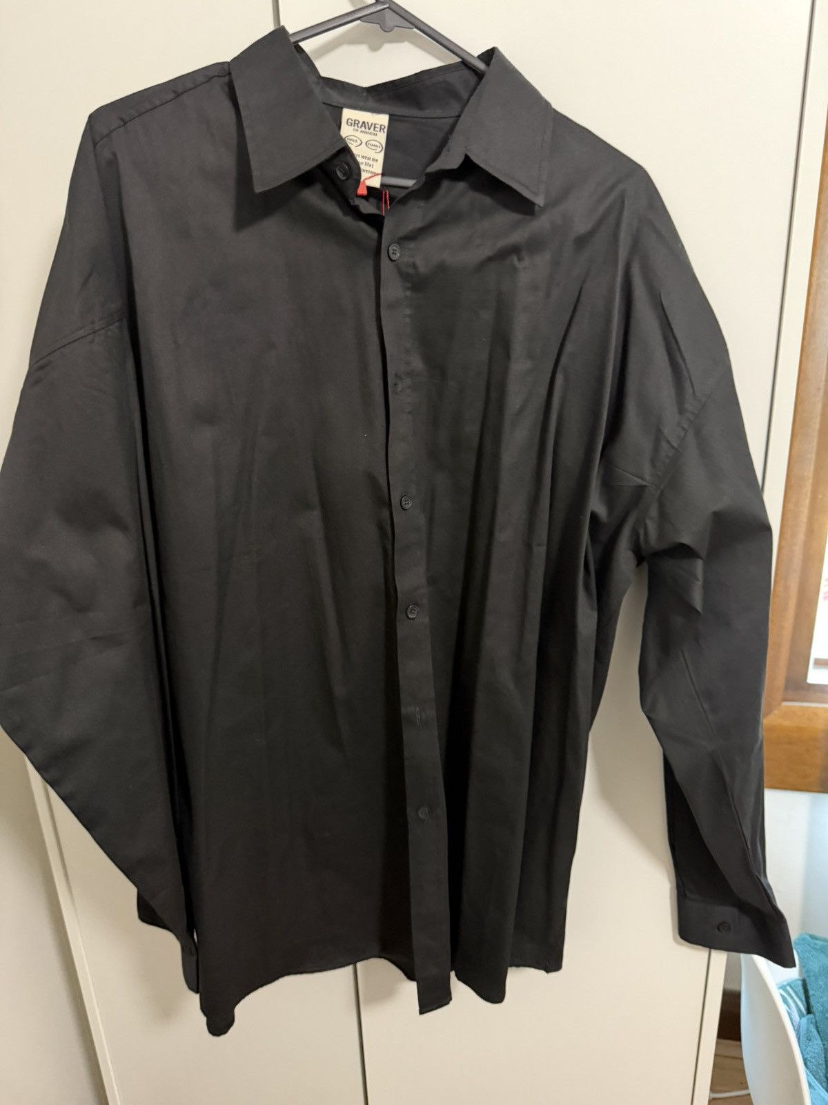 Other GRAVER KOREAN STREETWEAR BLACK SHIRT Size US L / EU 52-54 / 3 - 4 Thumbnail