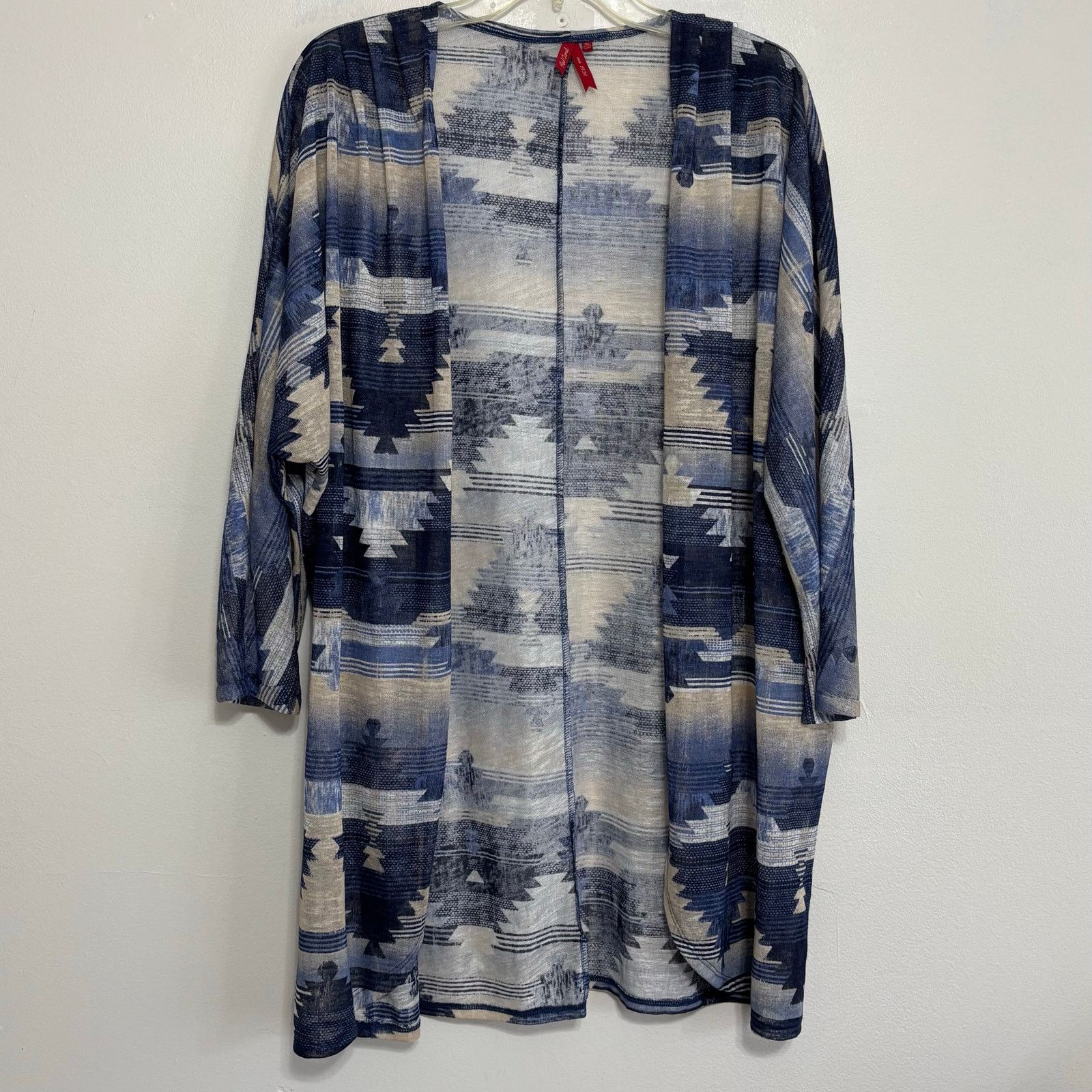 Other Red Camel Open-Front Waterfall Cardigan Southwestern Pattern Size XL / US 12-14 / IT 48-50 - 1 Thumbnail