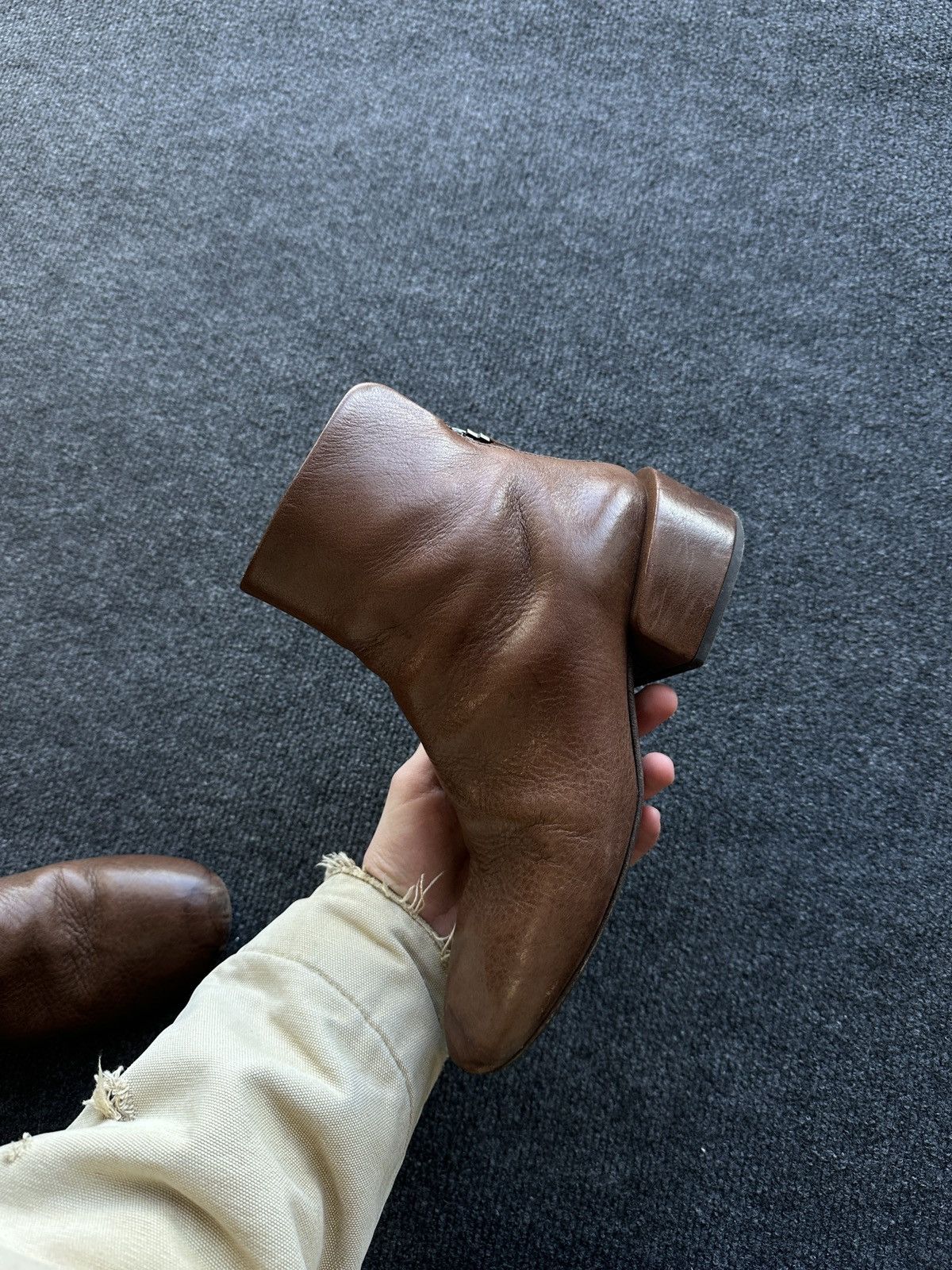 Marsell RARE🚨 MARSELL ITALY BROWN LUXURY BOOTS WOMEN LEATHER Size US 7 / IT 37 - 8 Thumbnail