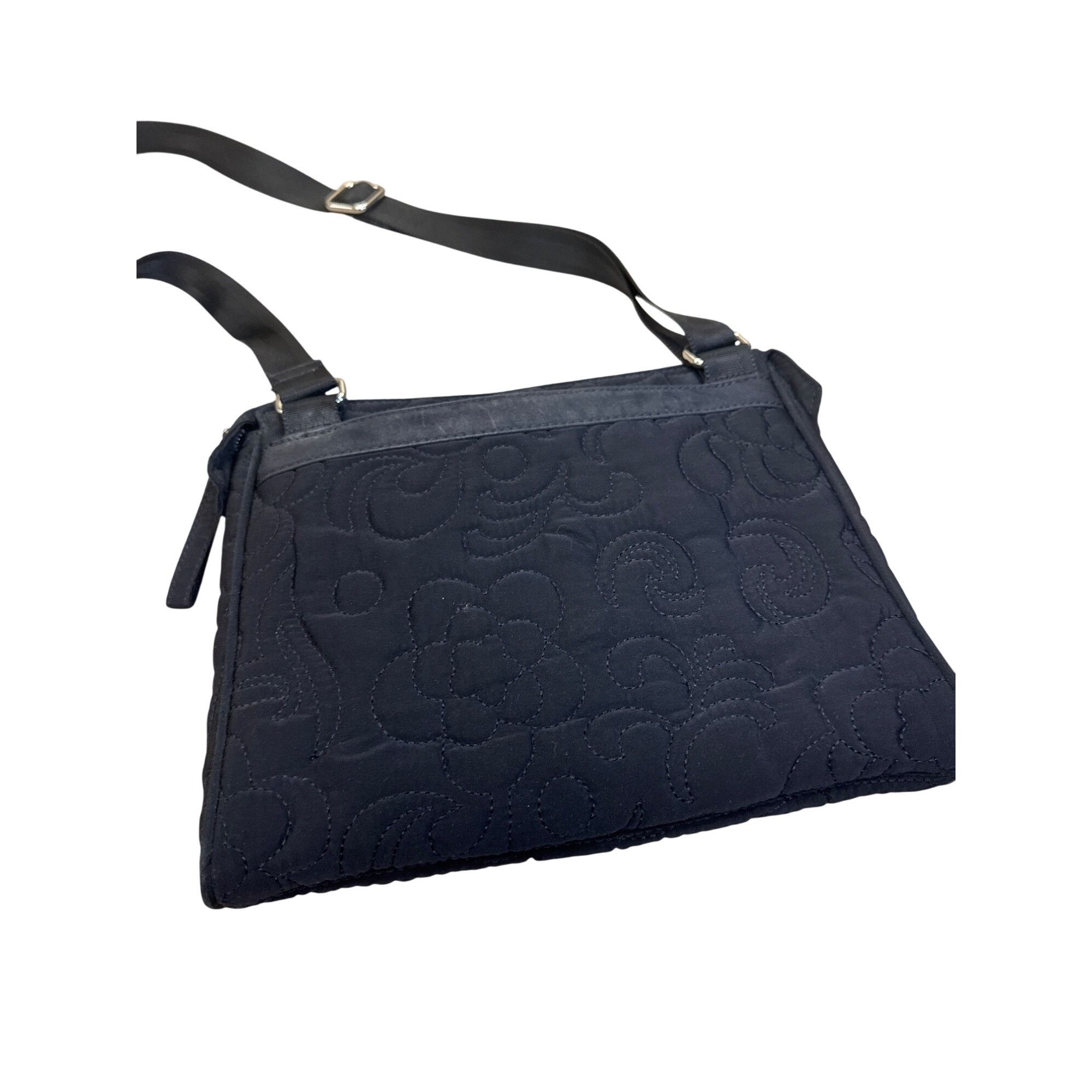 Vera Bradley Vera Bradley Womens Black Quilted Polyester Shoulder Crossbo Size ONE SIZE - 9 Thumbnail