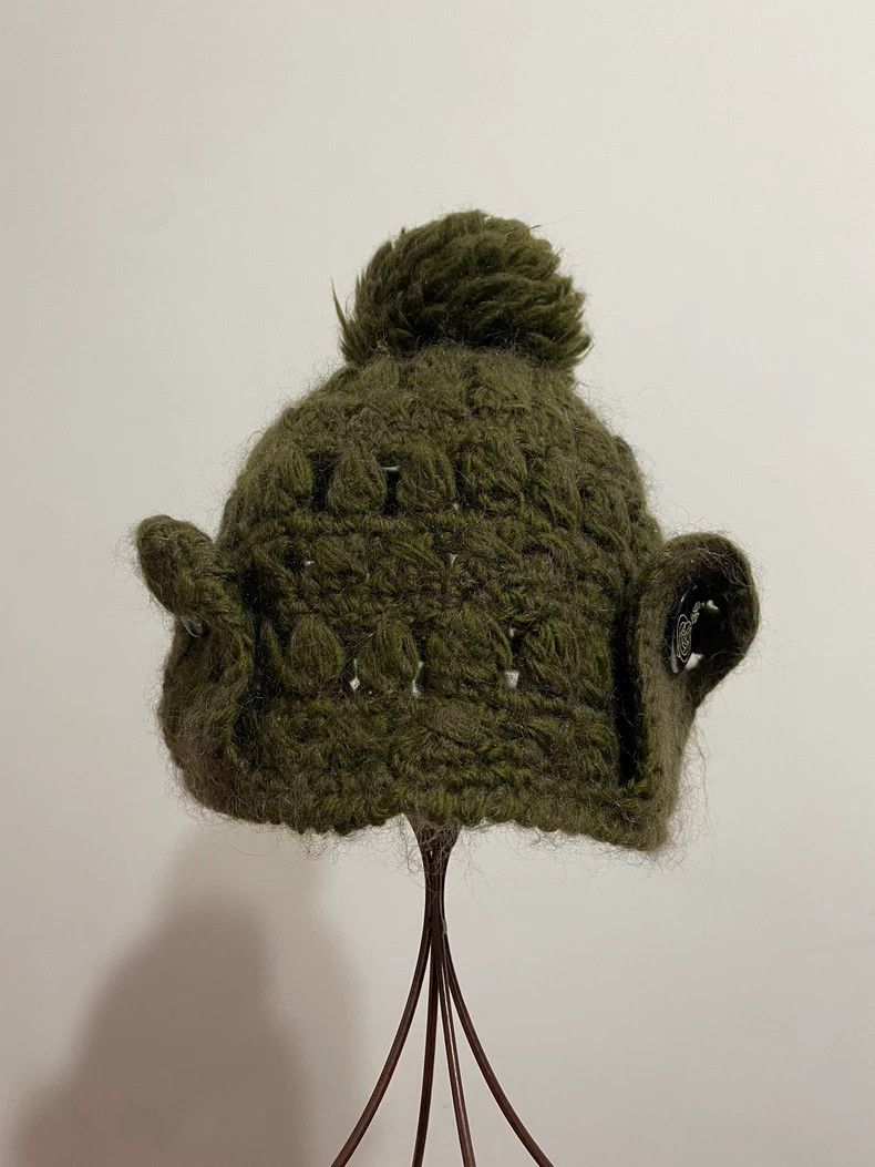 Vivienne Westwood Vivienne Westwood Mid-1950s olive green knit cap Size ONE SIZE - 2 Thumbnail